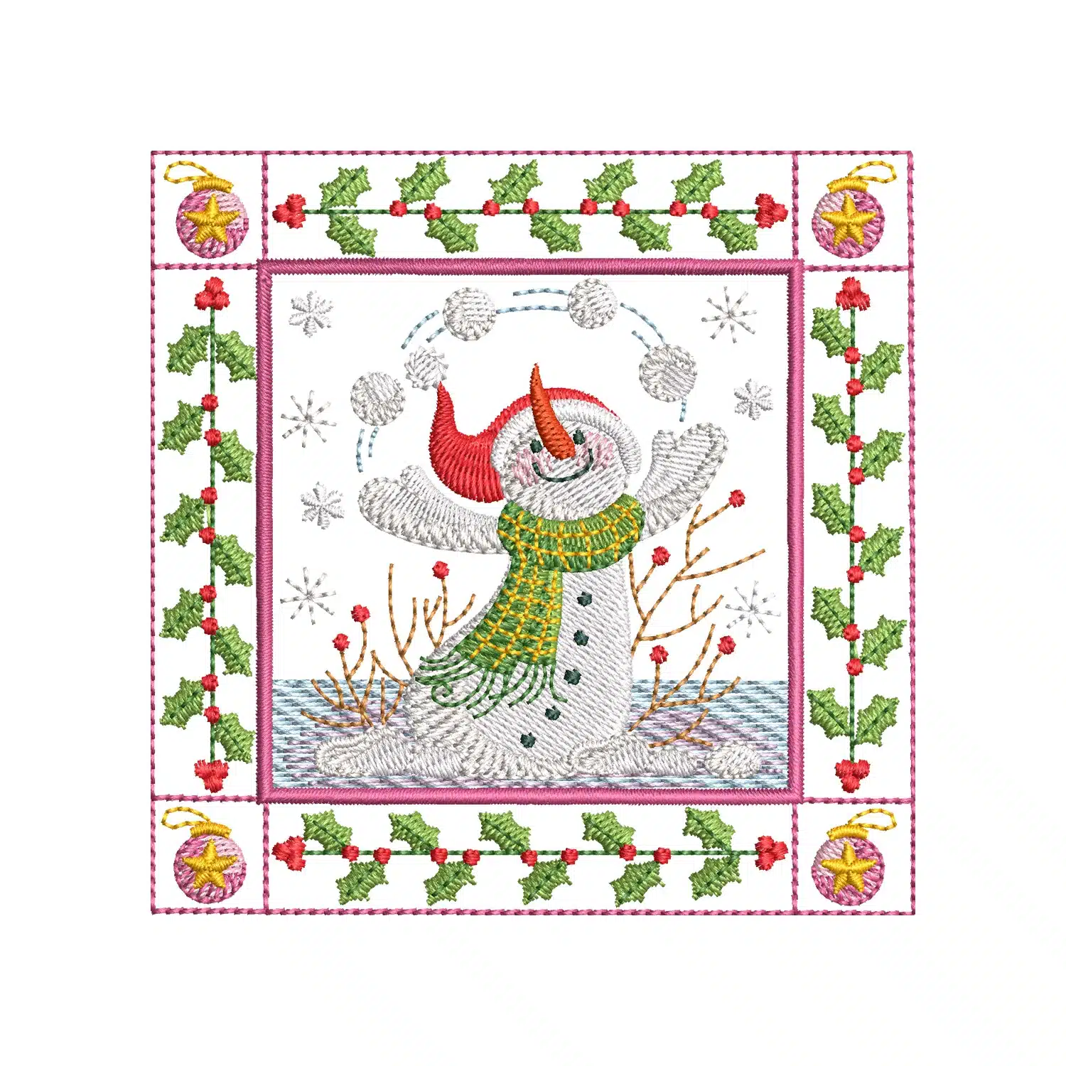 Snowman Embroidery Design Snowman Embroidery Design