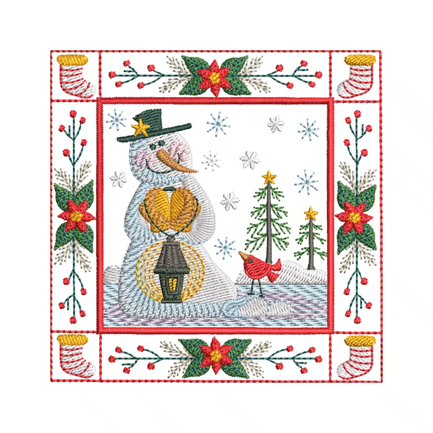 Snowman Embroidery Design Snowman Embroidery Design