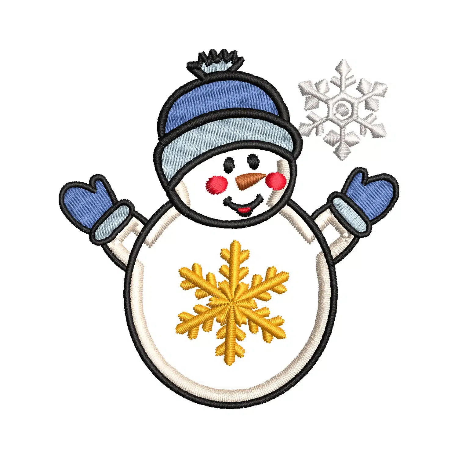 Snowman Embroidery Design Snowman Embroidery Design