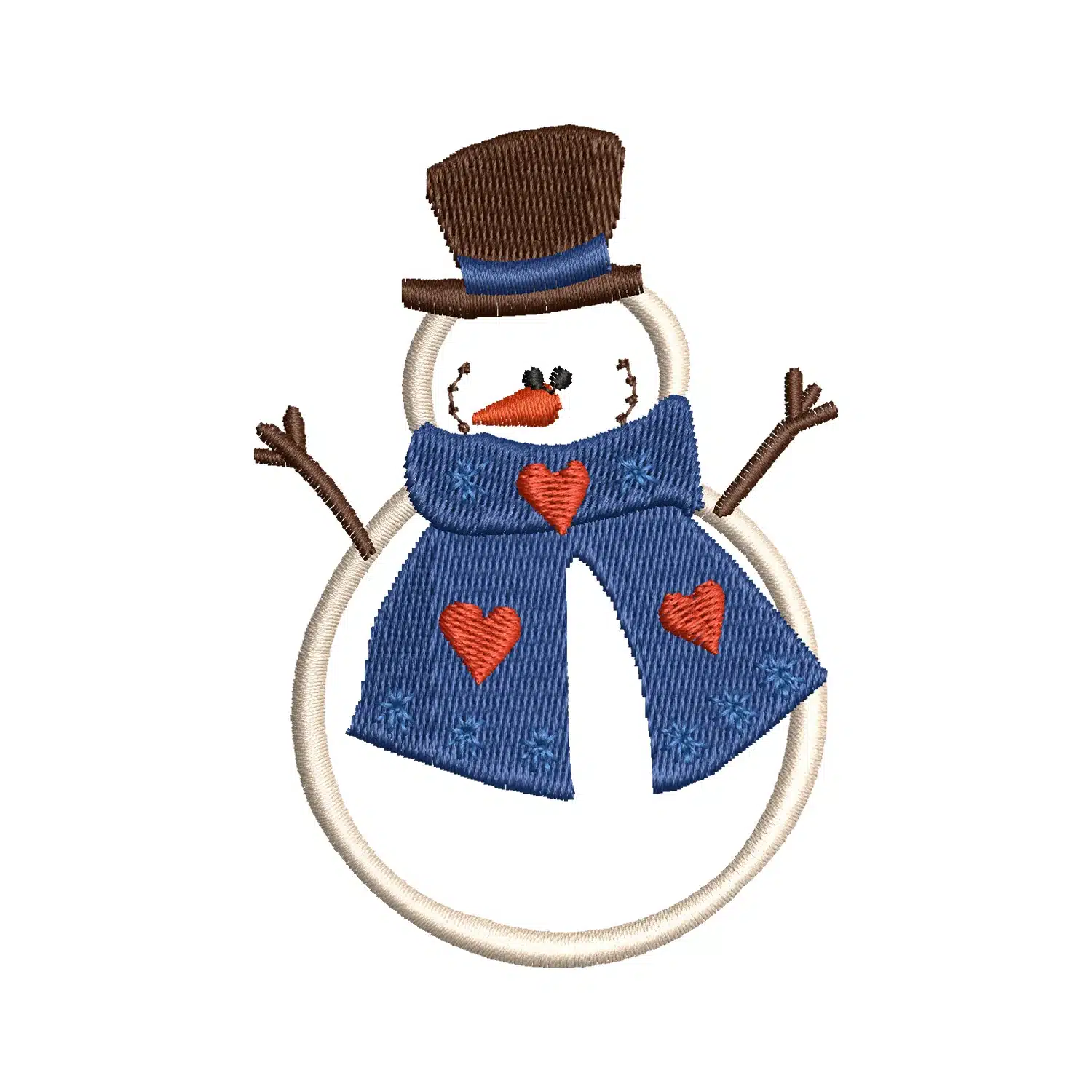 Snowman Embroidery Design Snowman Embroidery Design