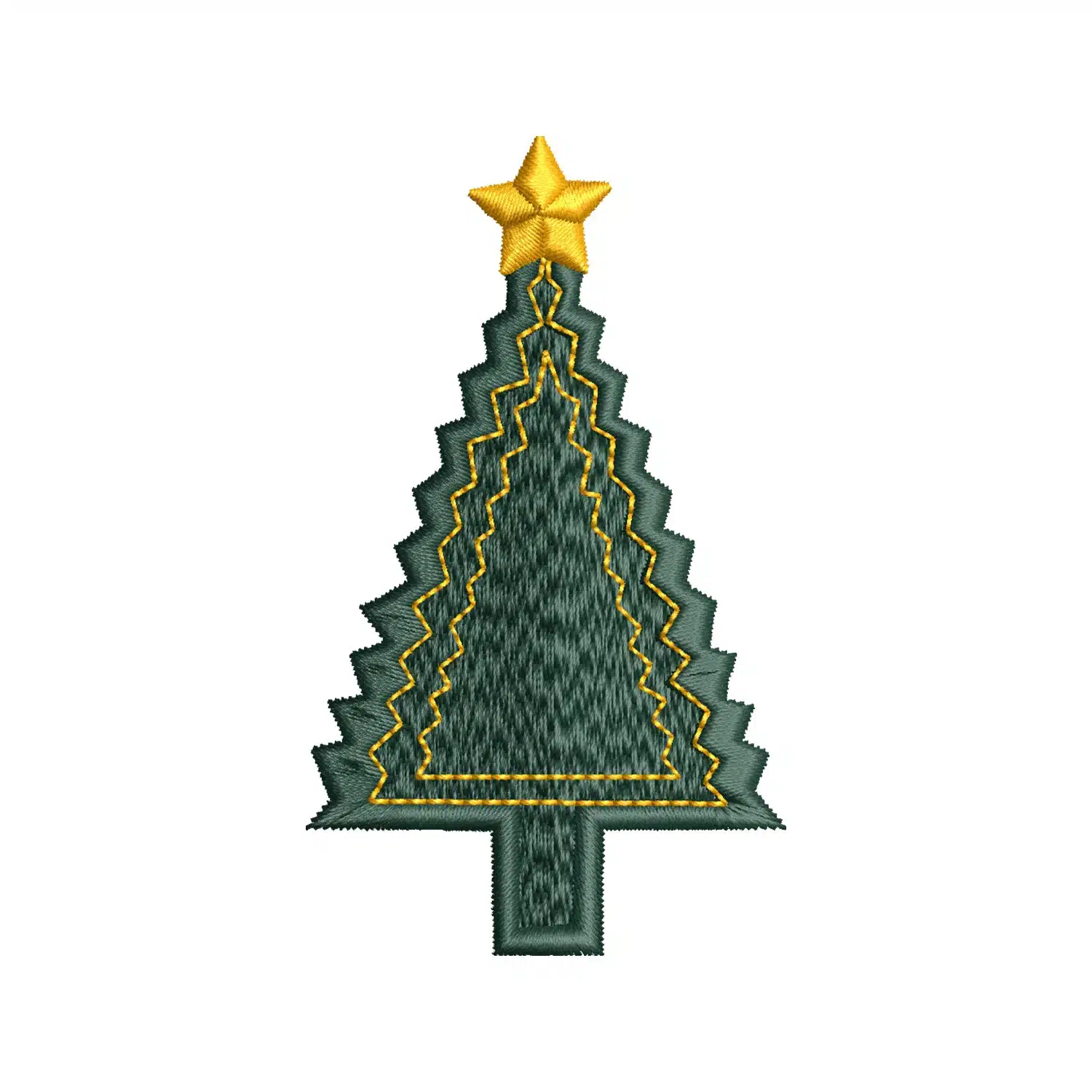 Christmas Tree Embroidery Design