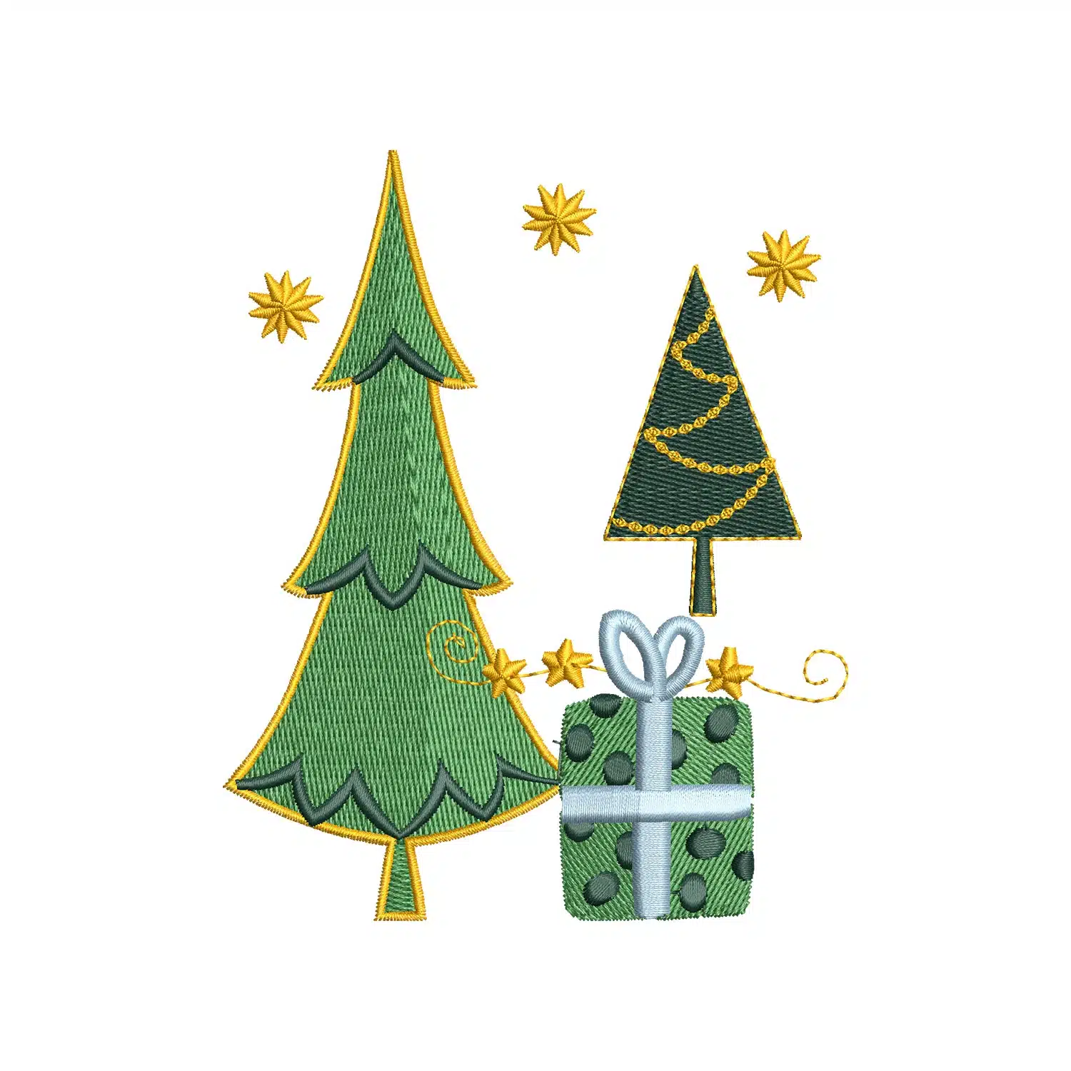 Christmas Tree Embroidery Design