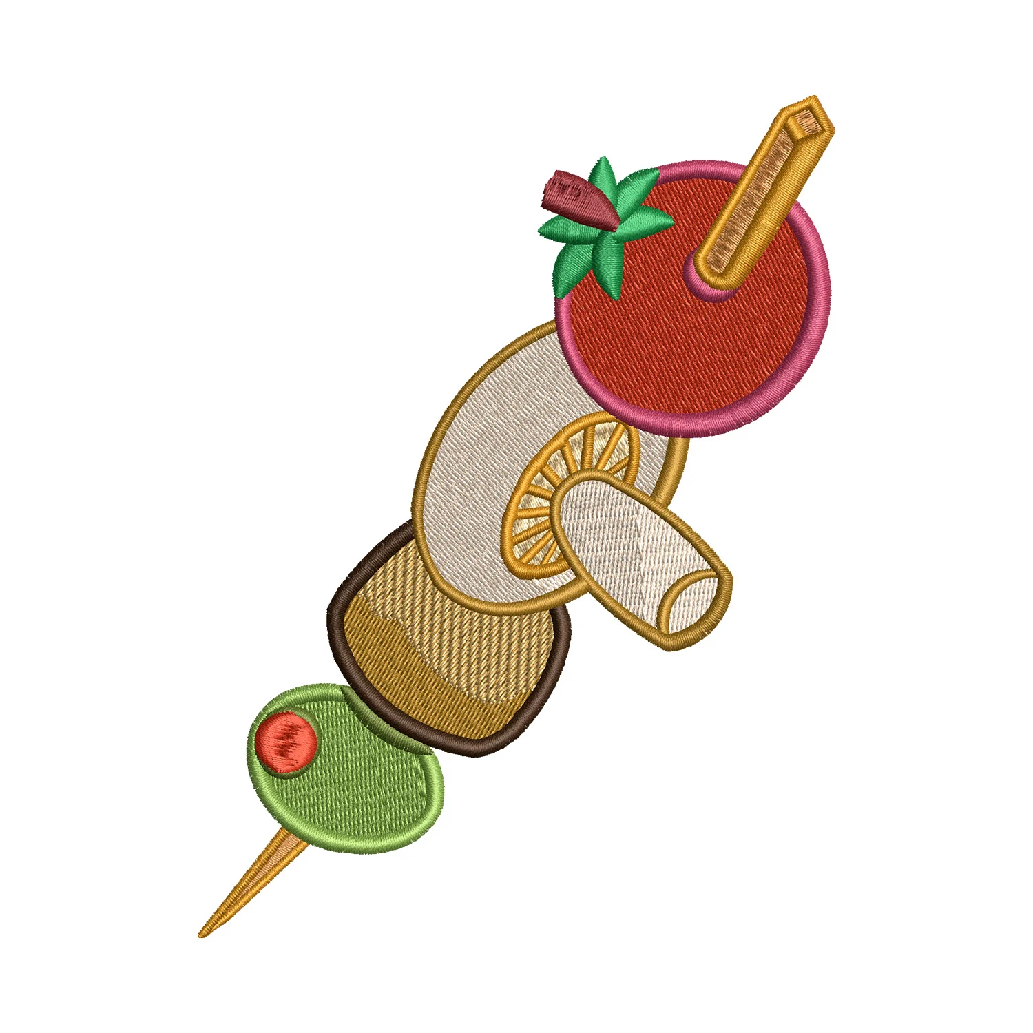 Barbeque Embroidery Design