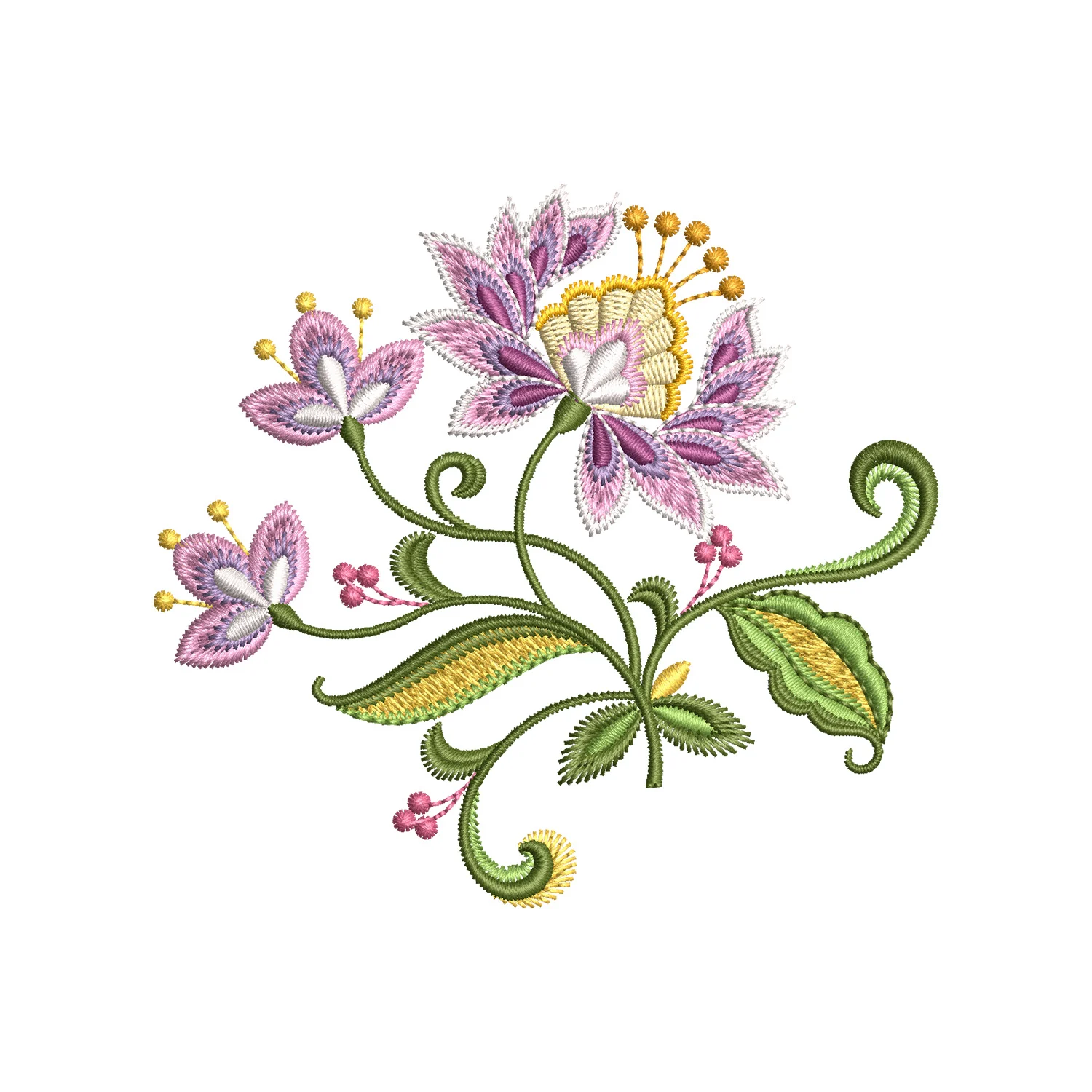 Floral Daisy Embroidery Design