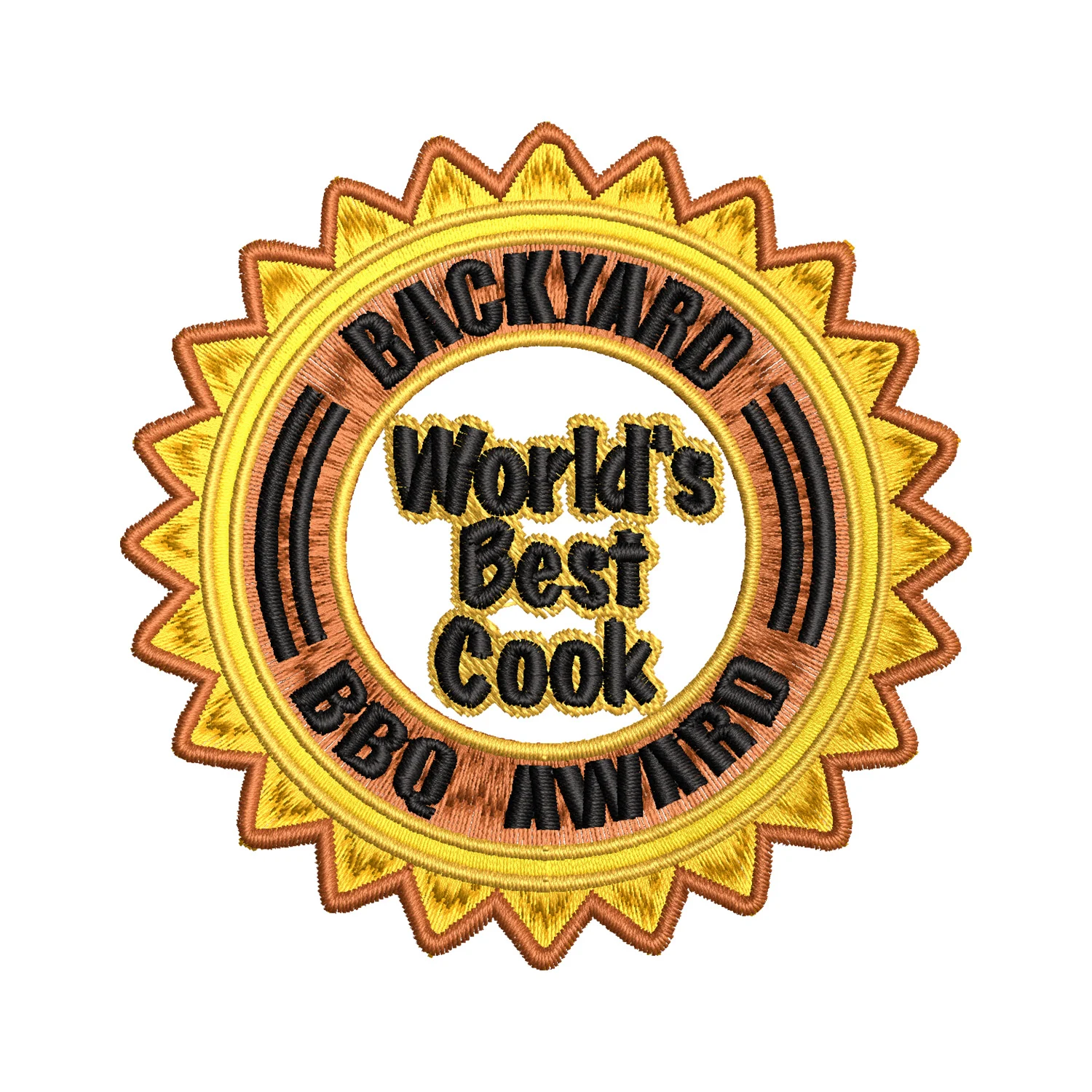 World's Best Cook Brochure Embroidery Design