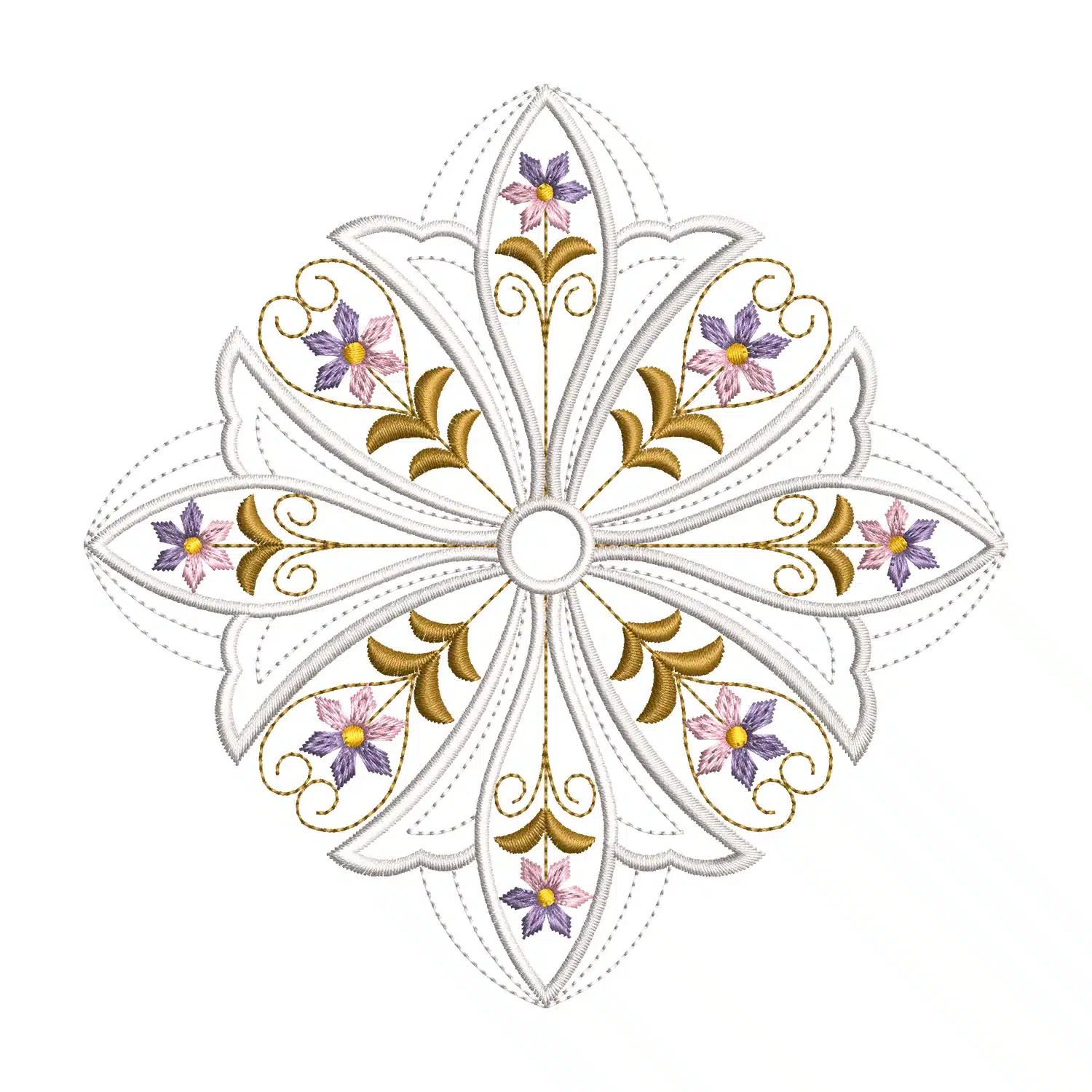 Flower Quilt Embroidery Design Flower Quilt Embroidery Design