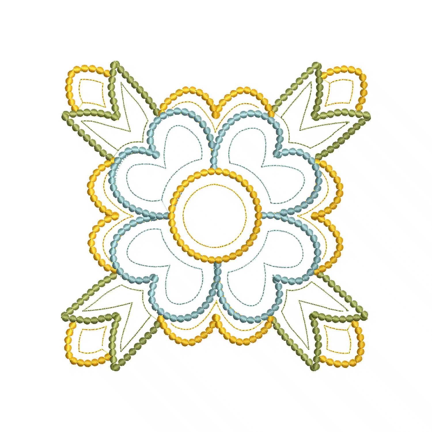 Floral Quilt Embroidery Design Floral Quilt Embroidery Design