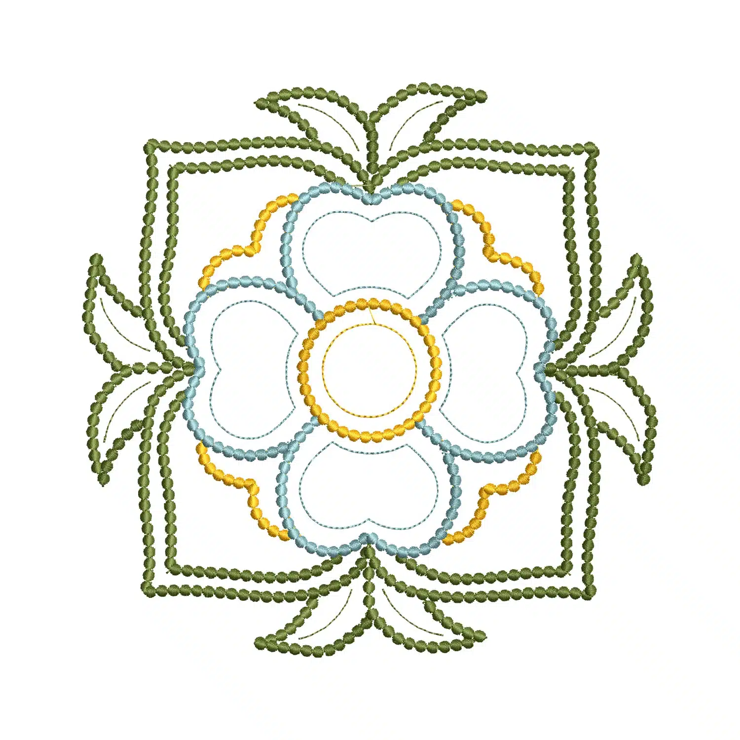 Floral Quilt Embroidery Design Floral Quilt Embroidery Design