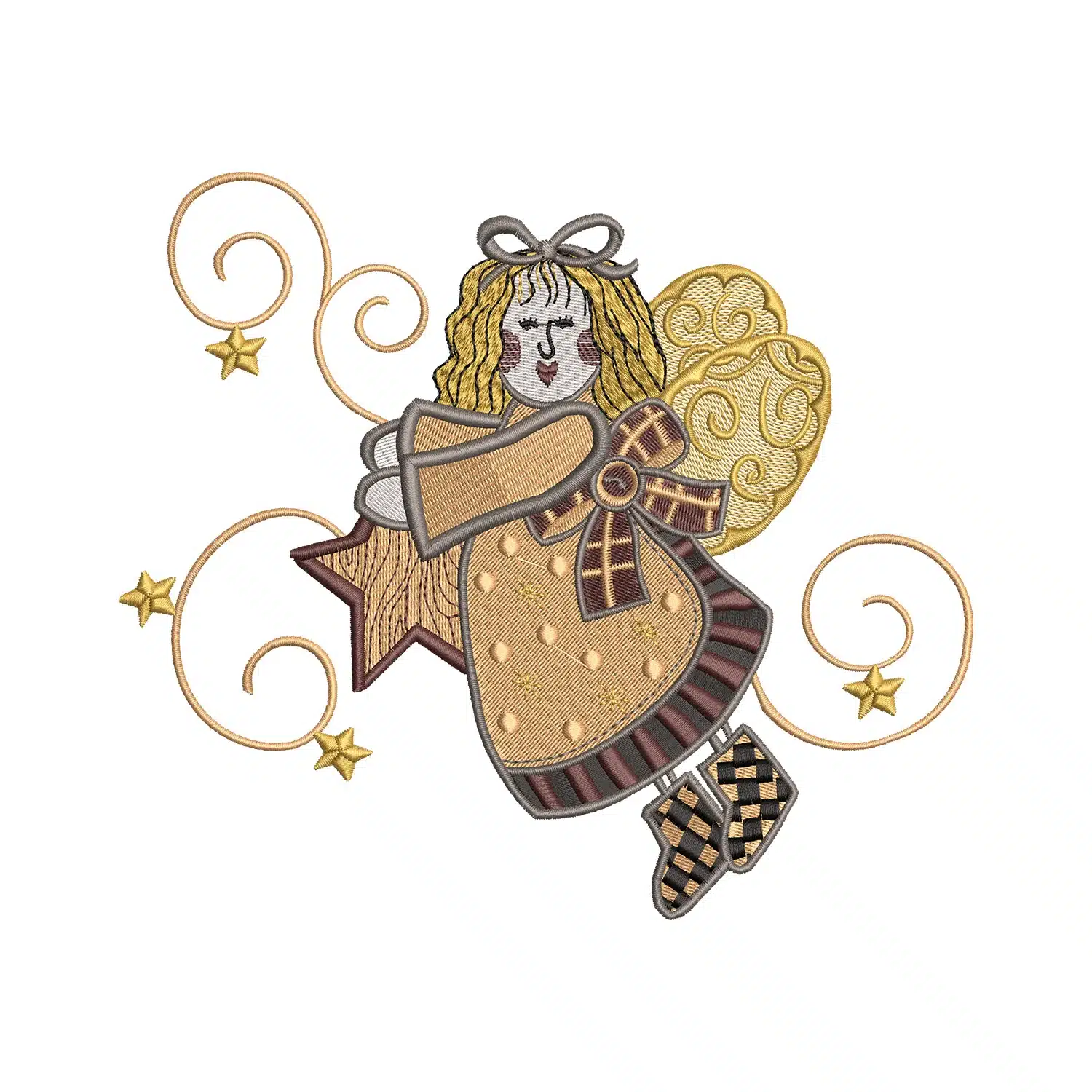 Little Angel Embroidery Design