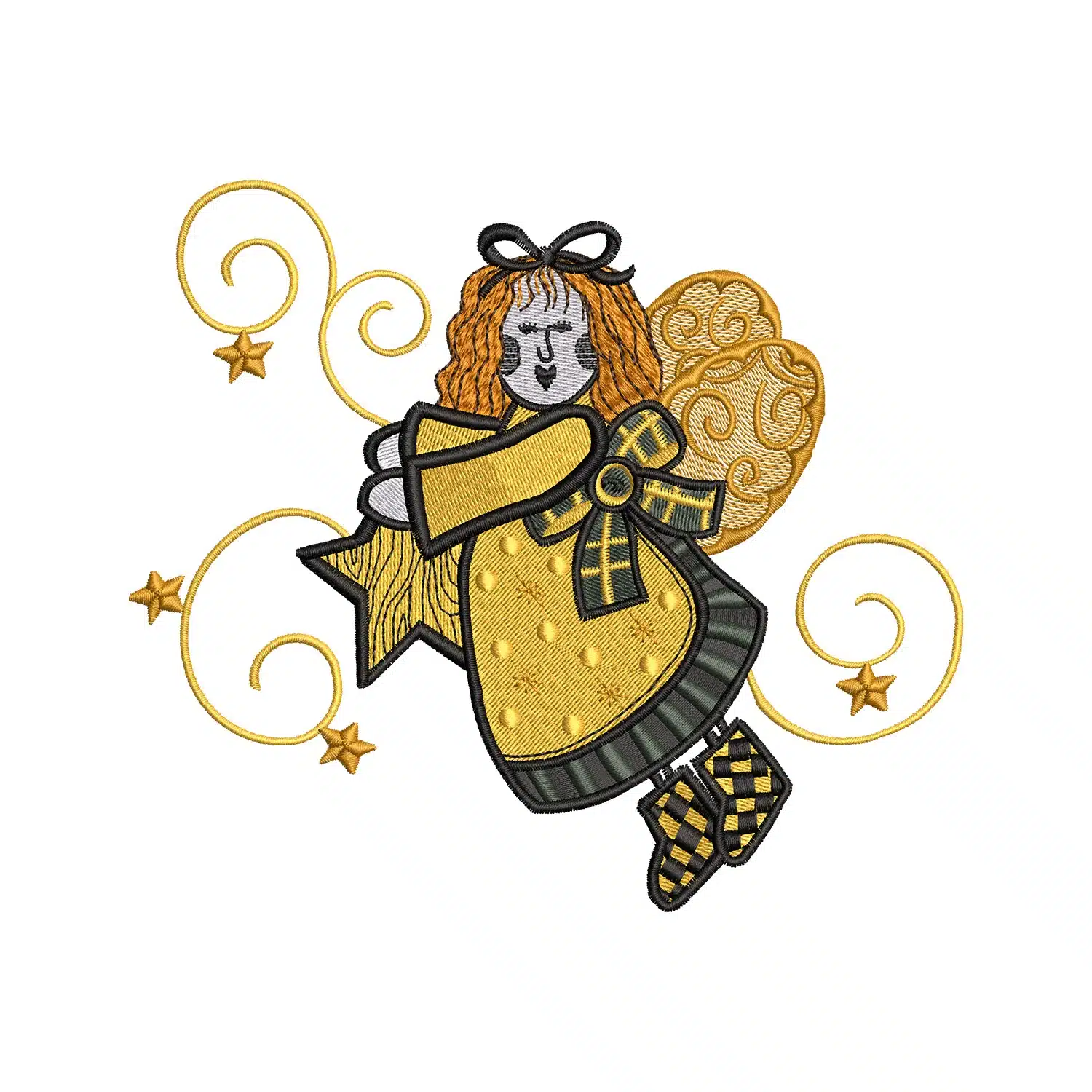 Little Angel Embroidery Design