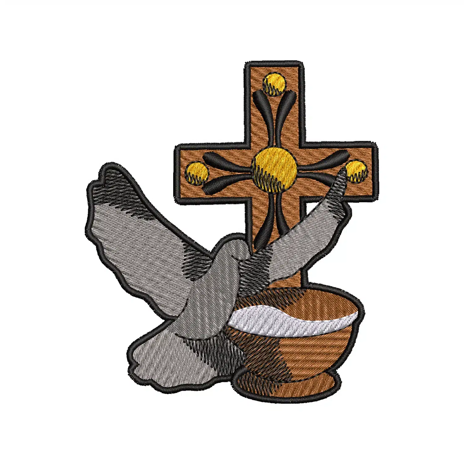 Holy Dove Chalice Embroidery Design Holy Dove Chalice Embroidery Design