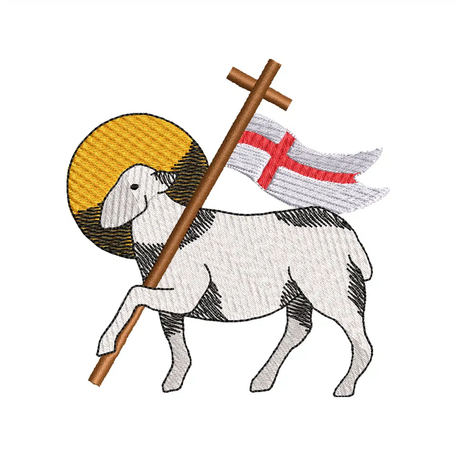 Lamb Of God Embroidery Design