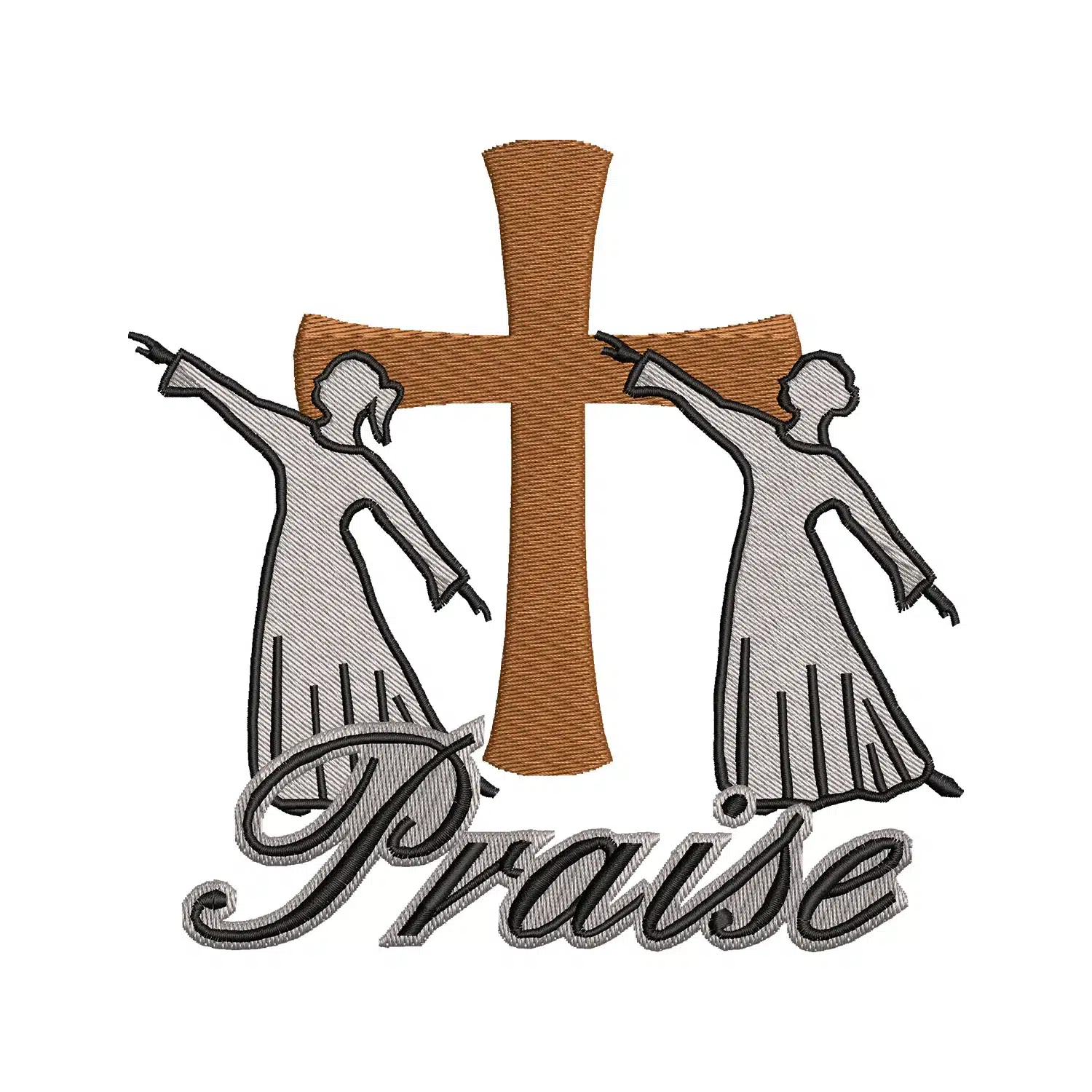 Praise Dancers Embroidery Design