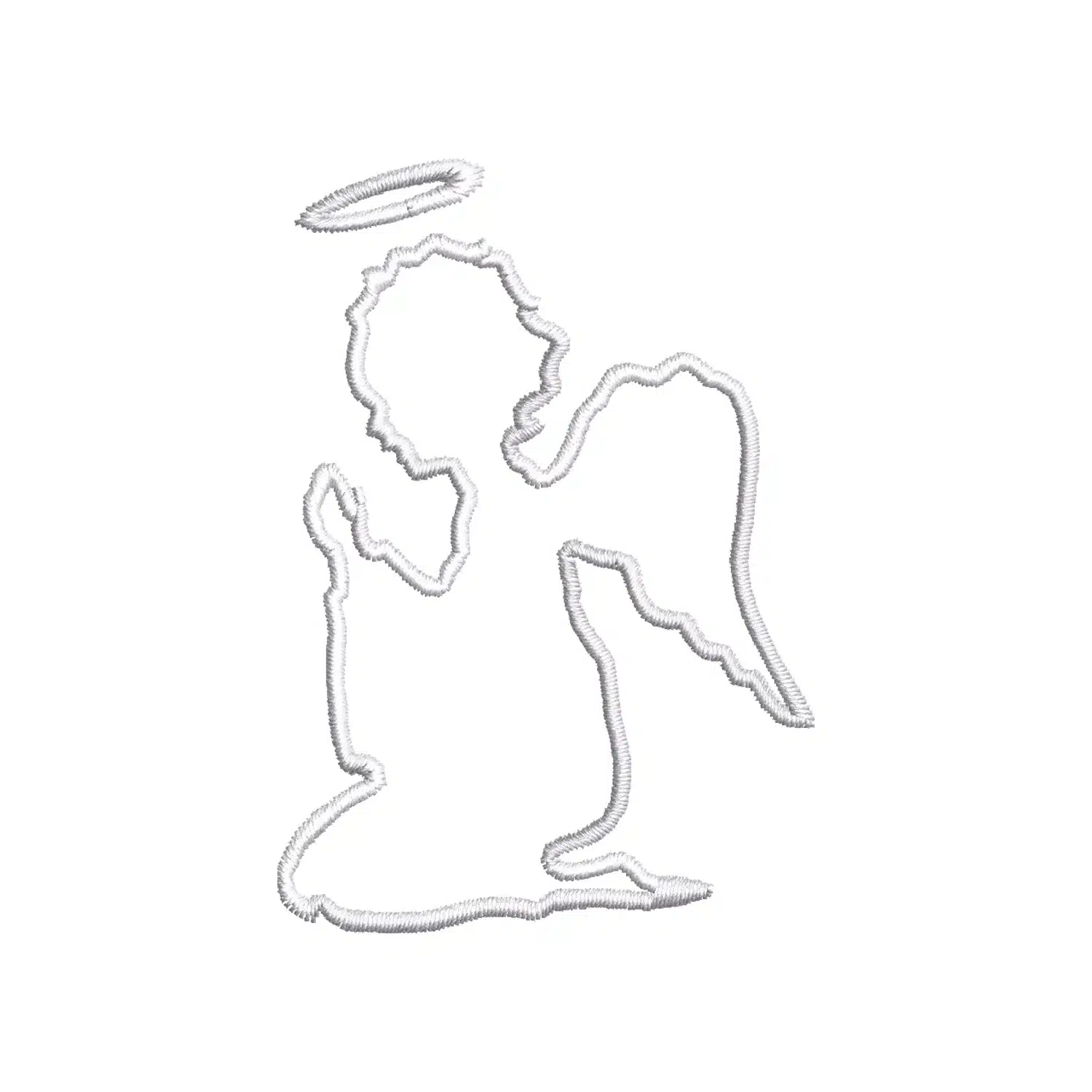 Praying Angel Embroidery Design
