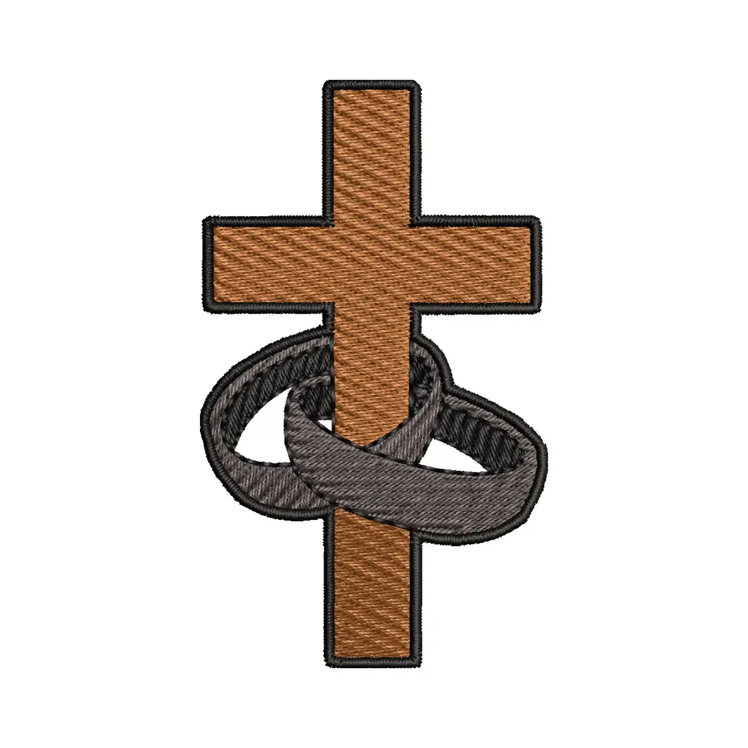 Rings on a Cross Embroidery Design Rings on a Cross Embroidery Design