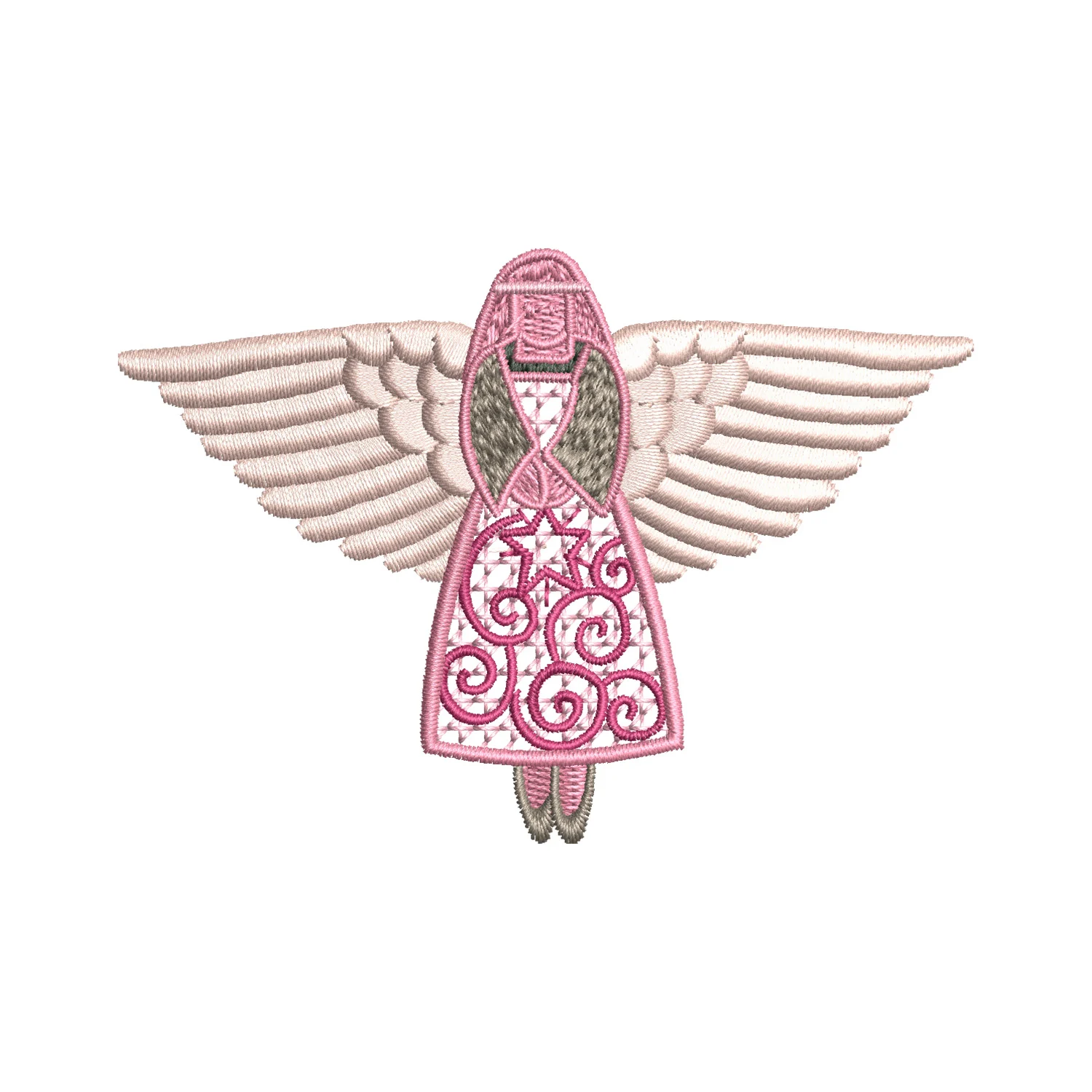 Angel Wings Embroidery Design
