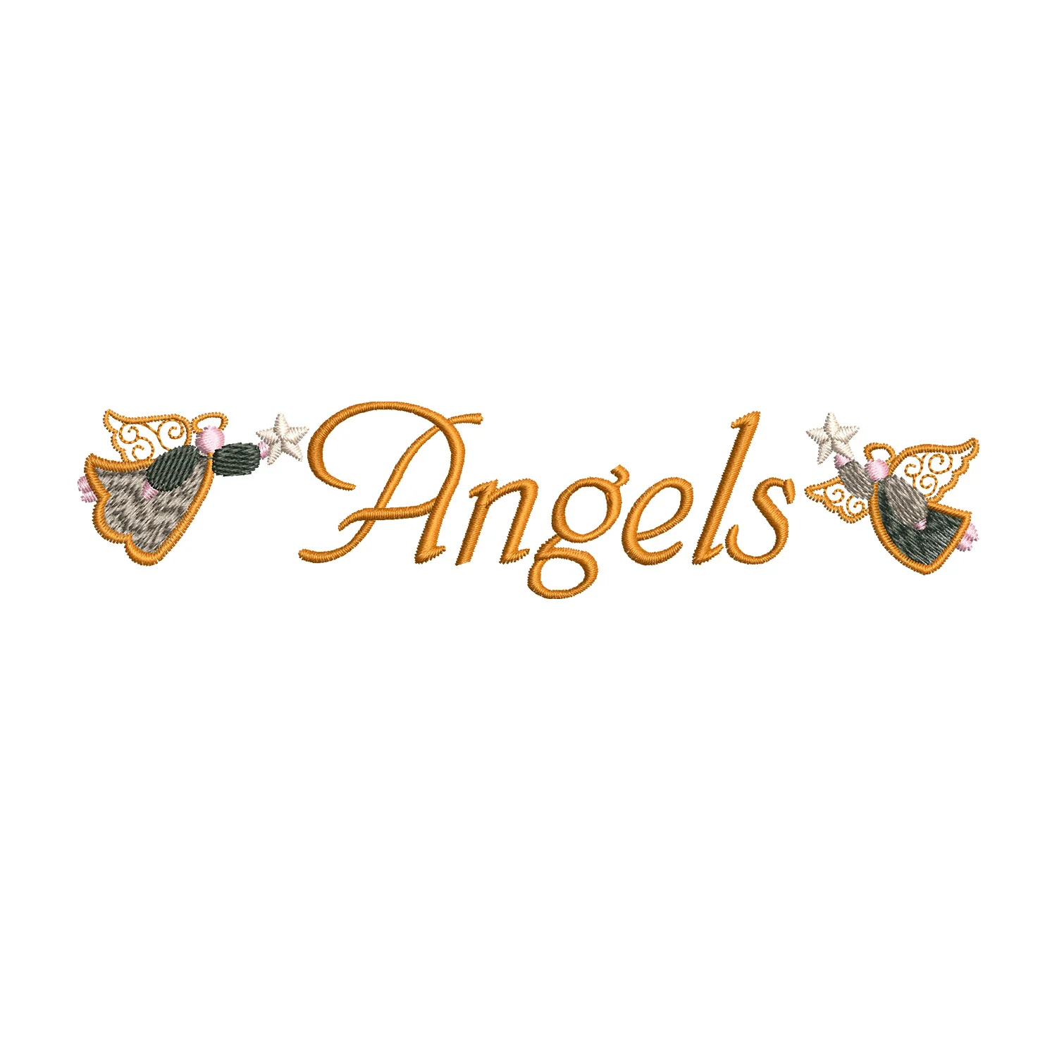 Angels Embroidery Design