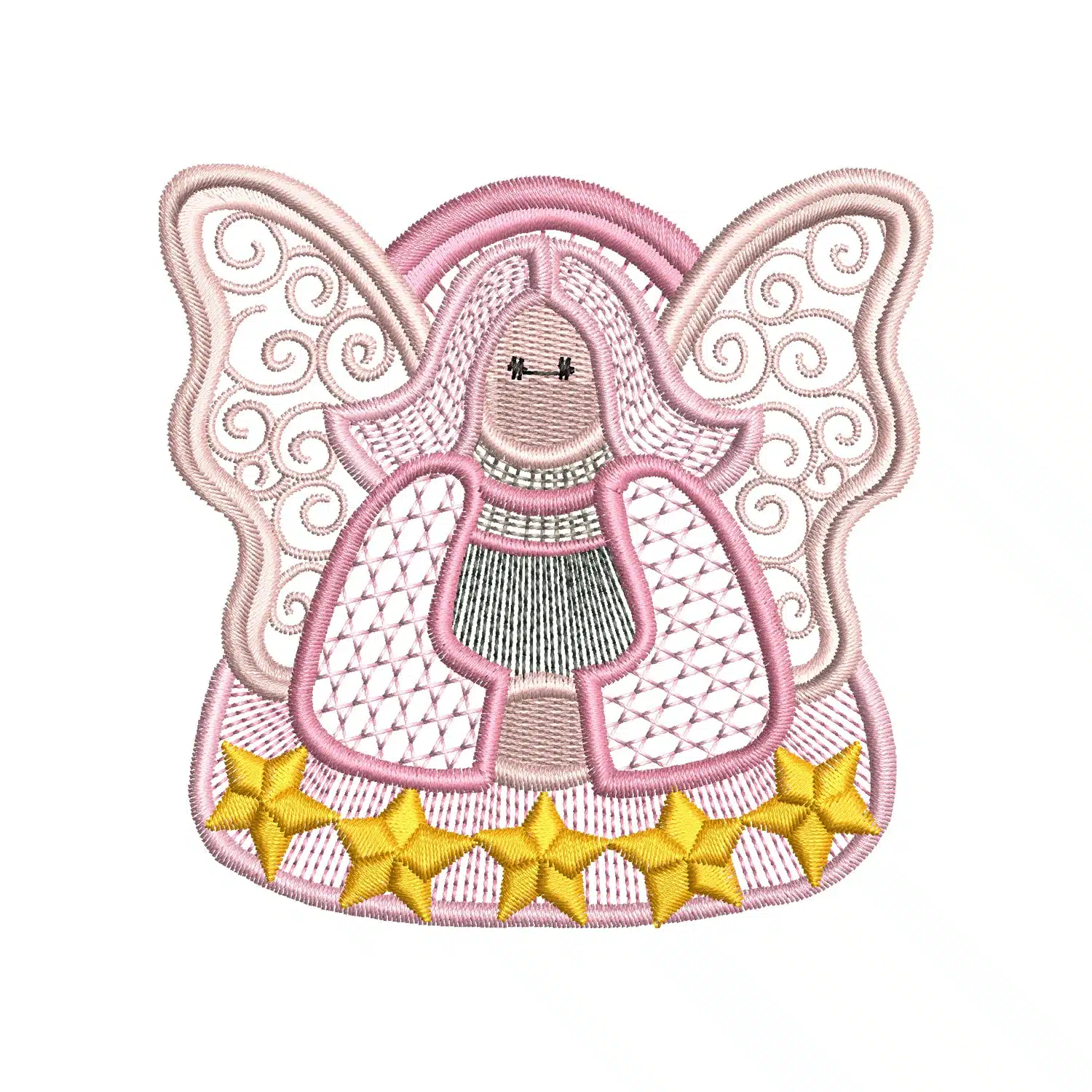 Star Angel Embroidery Design Star Angel Embroidery Design