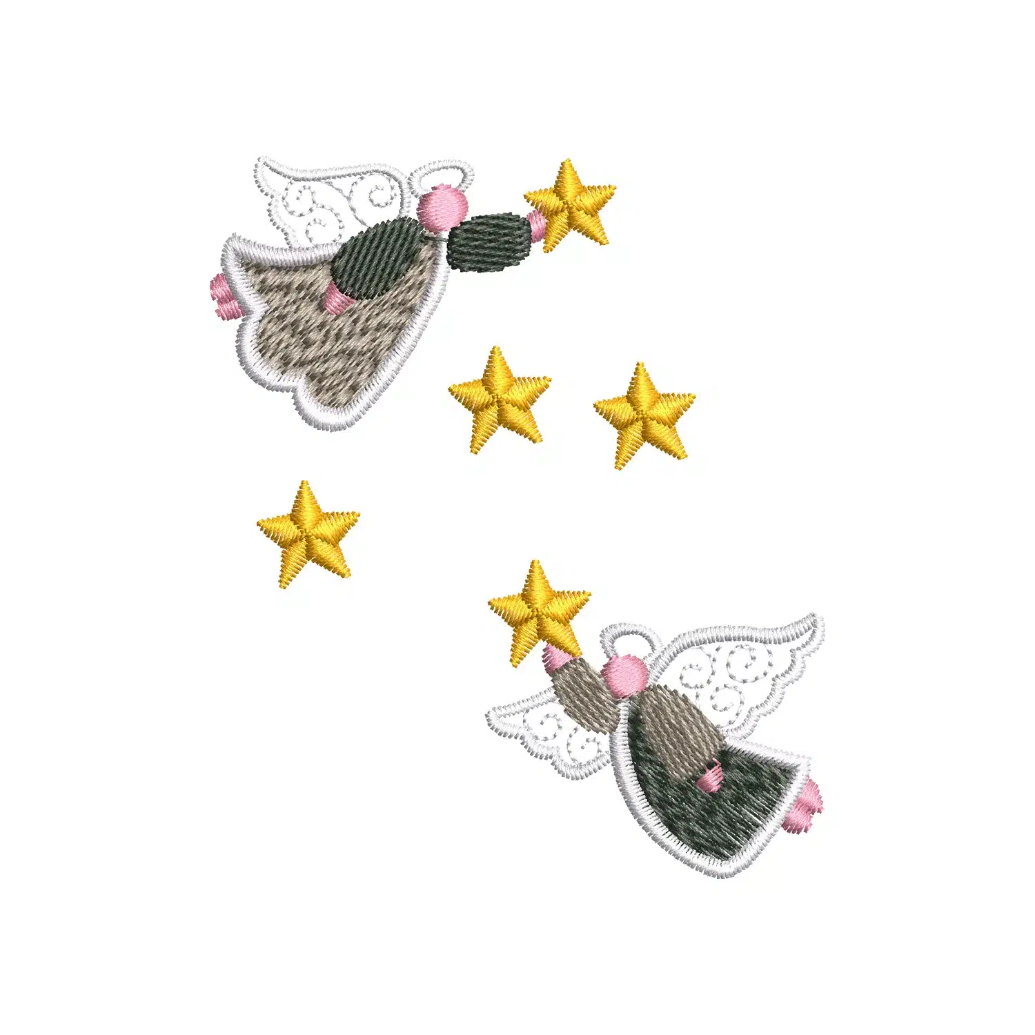 Star Angels Embroidery Design Star Angels Embroidery Design