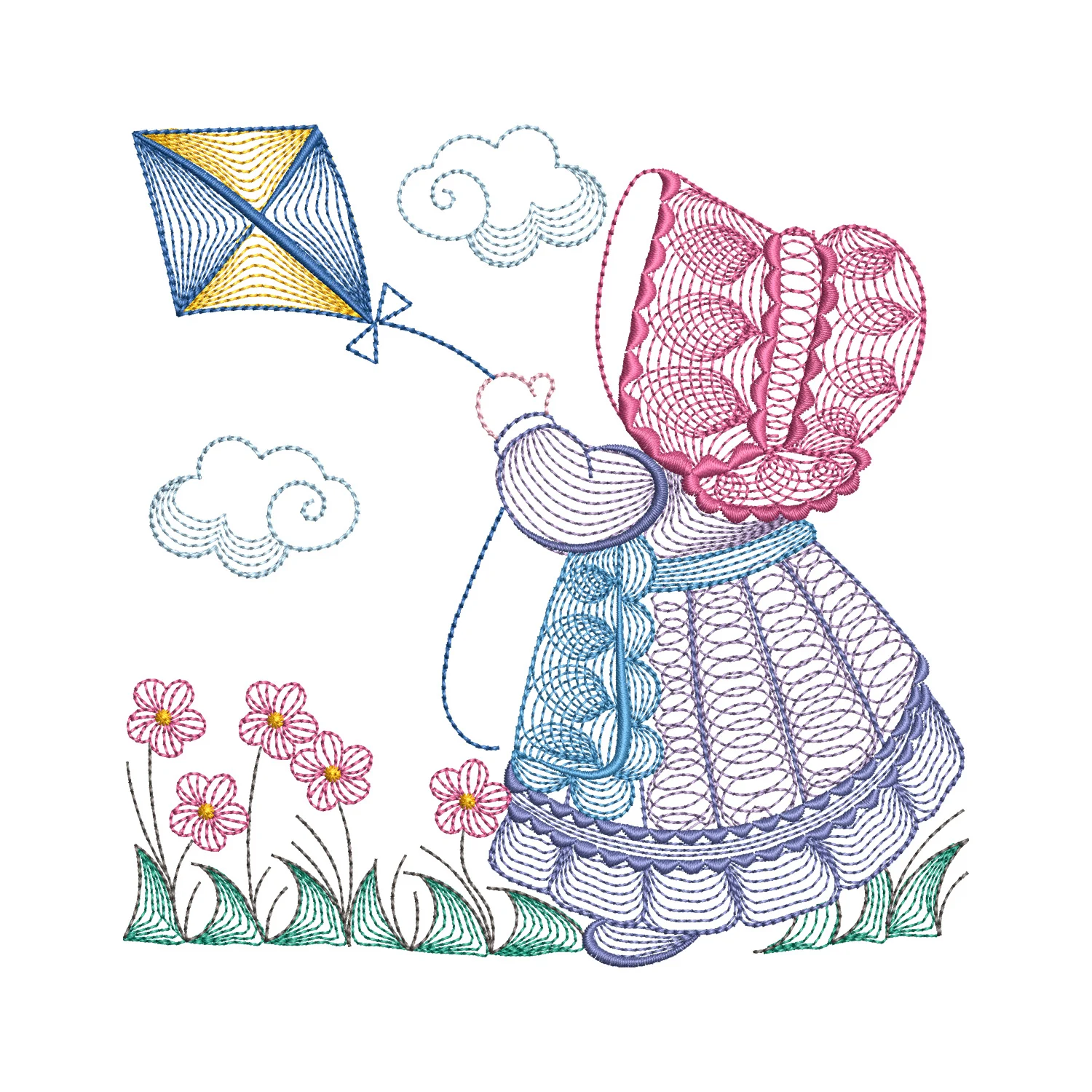 Sunbonnet Sue Embroidery Design