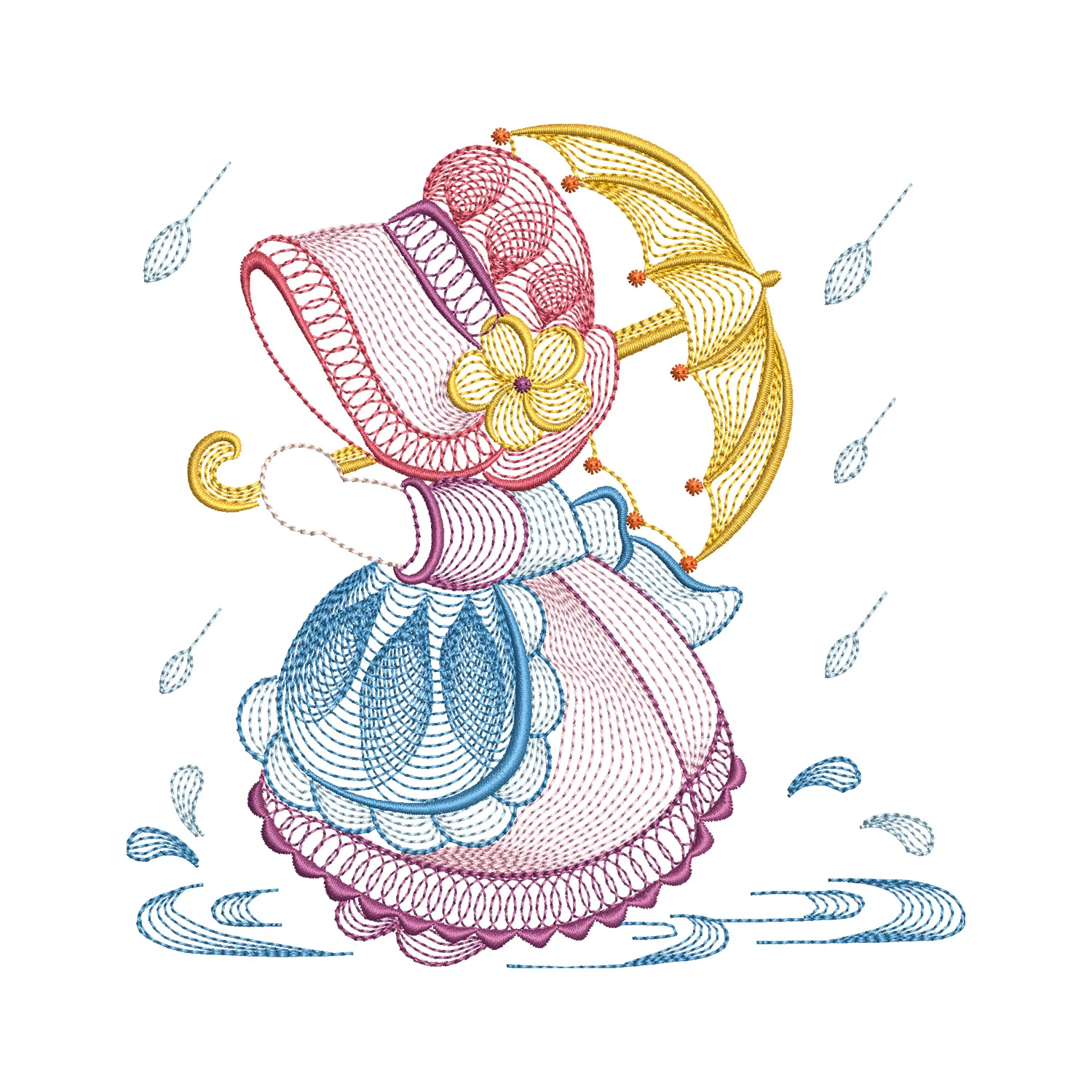 Sunbonnet Sue Embroidery Design