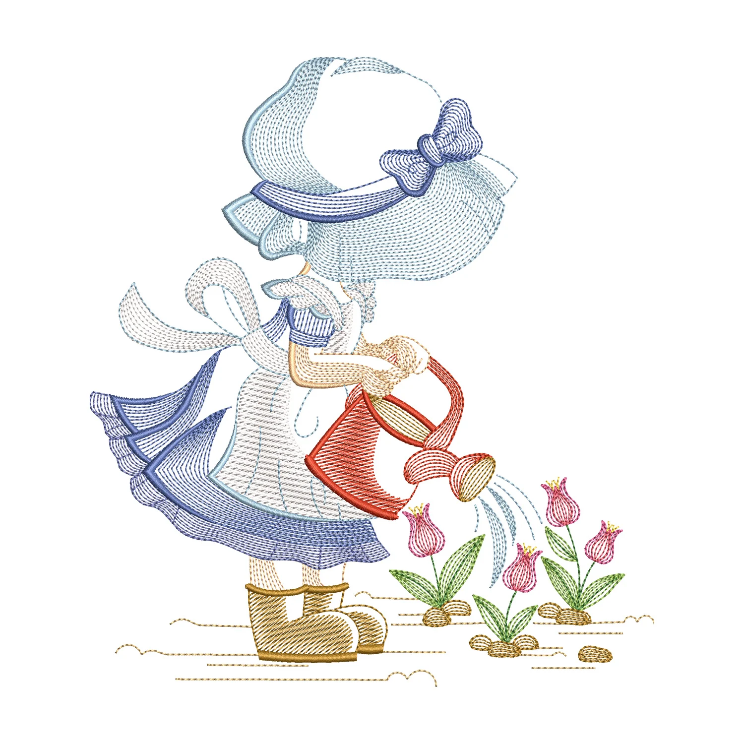 Sunbonnet Sue Embroidery Design