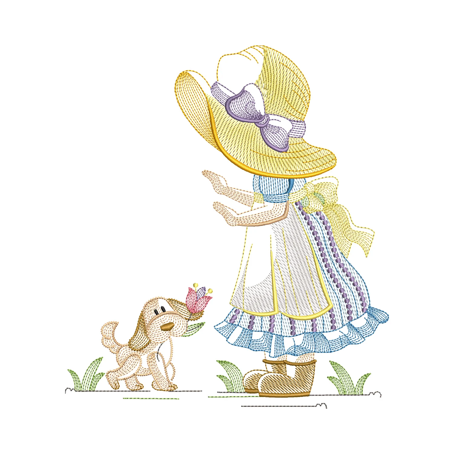 Sunbonnet Sue Embroidery Design