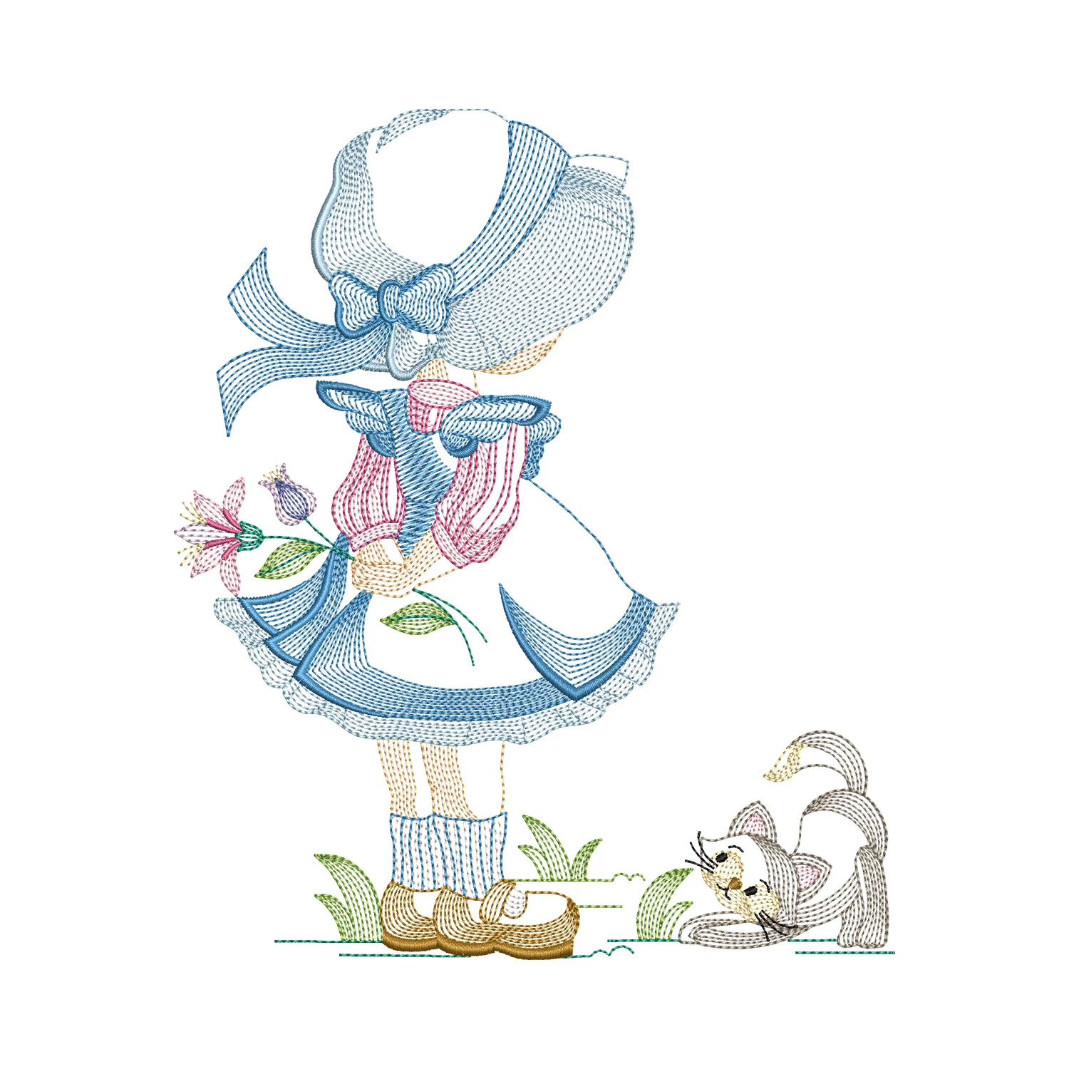 Sunbonnet Sue Embroidery Design