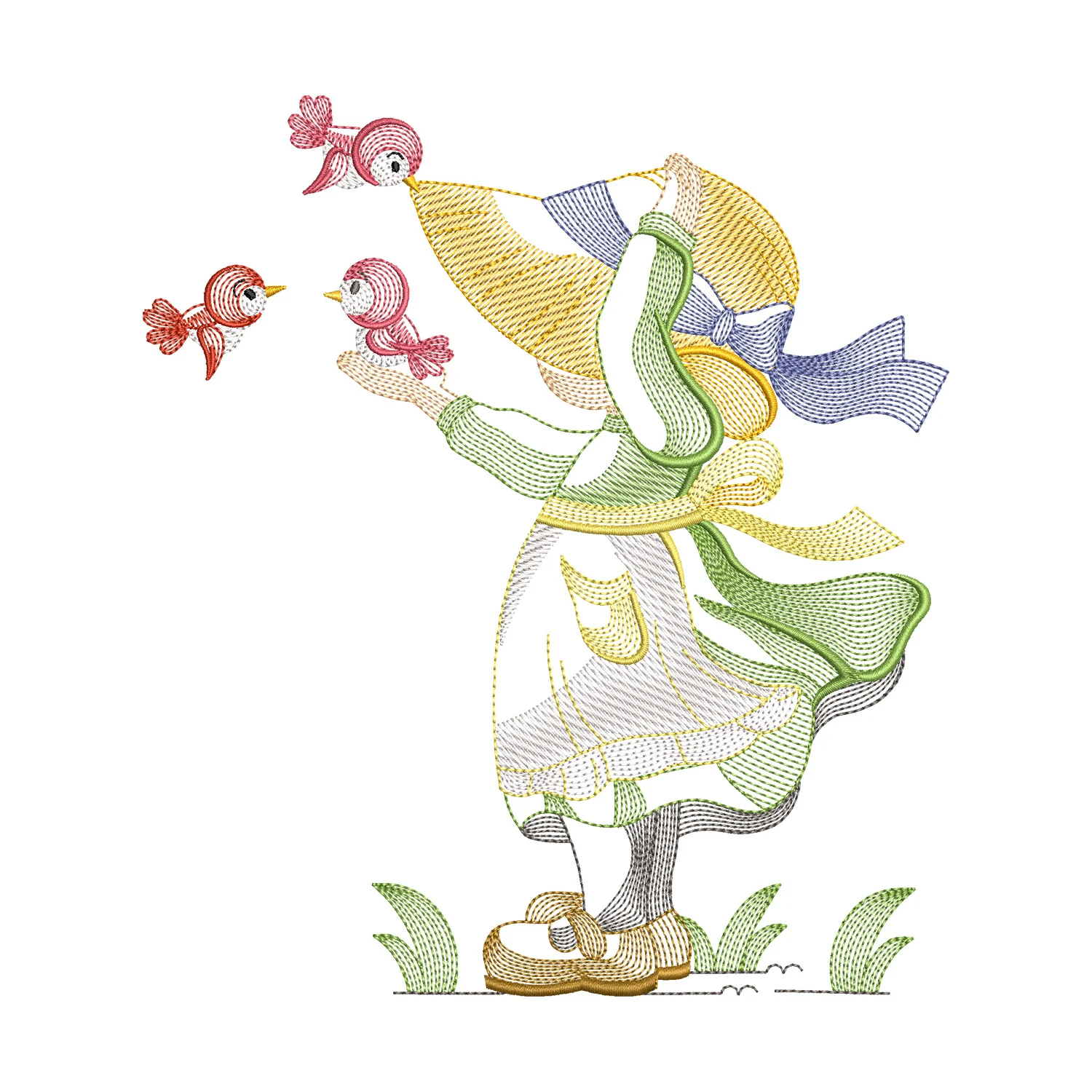 Sunbonnet Sue Embroidery Design