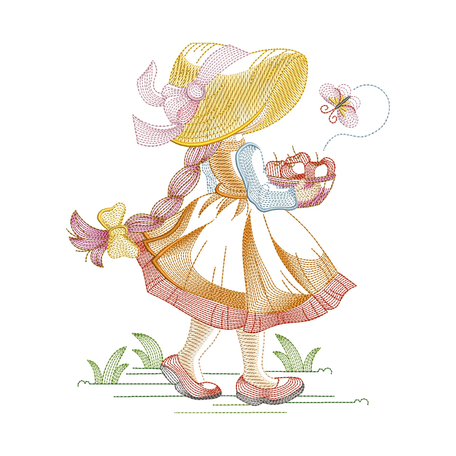 Sunbonnet Sue Embroidery Design