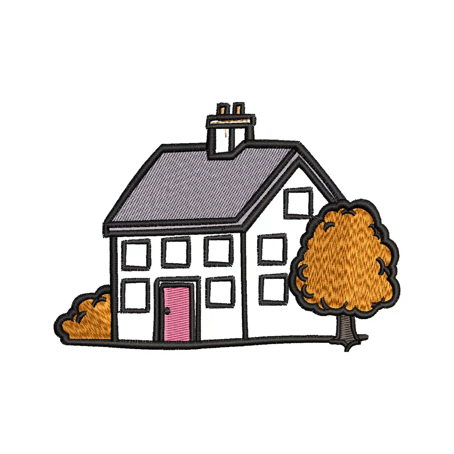 House Embroidery Design