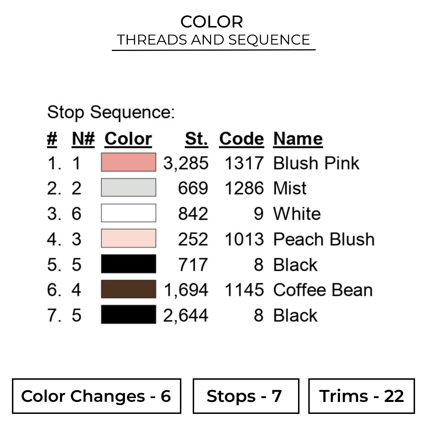 Hot Cookies Embroidery Design 2 Color FAK49