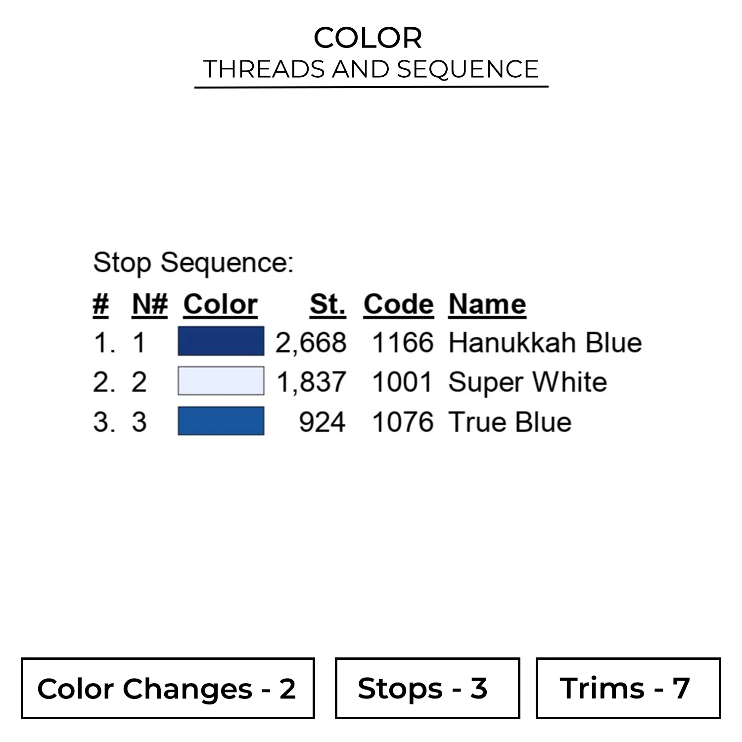 Snowflake Trio Embroidery Design 2 Color NTR95