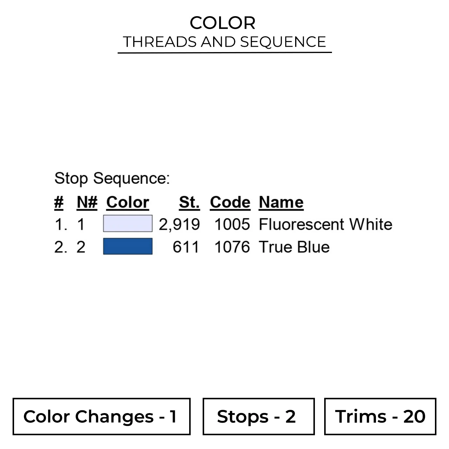 Snow Constellation Embroidery Design 2 Color NTR97