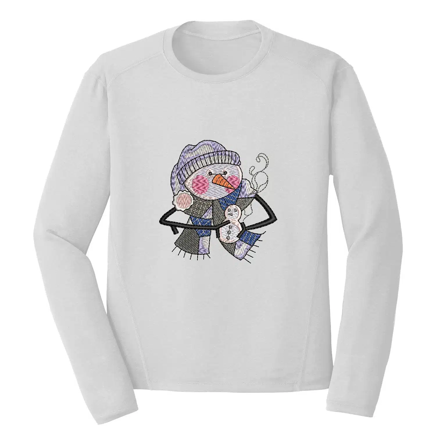 Snowman Baking Embroidery Design 1 Mockup CHR116 1