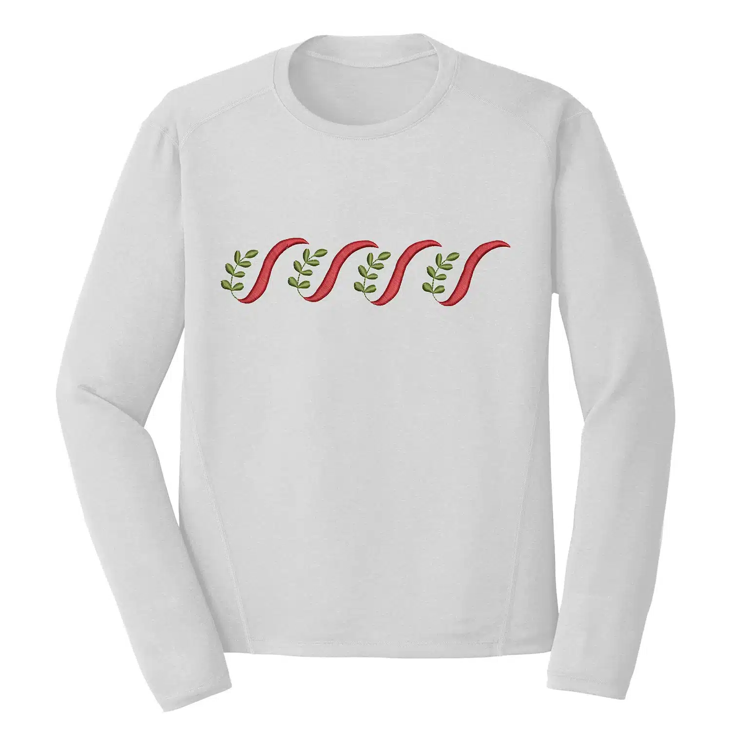 Snowflake Border Embroidery Design 1 Mockup CHR162