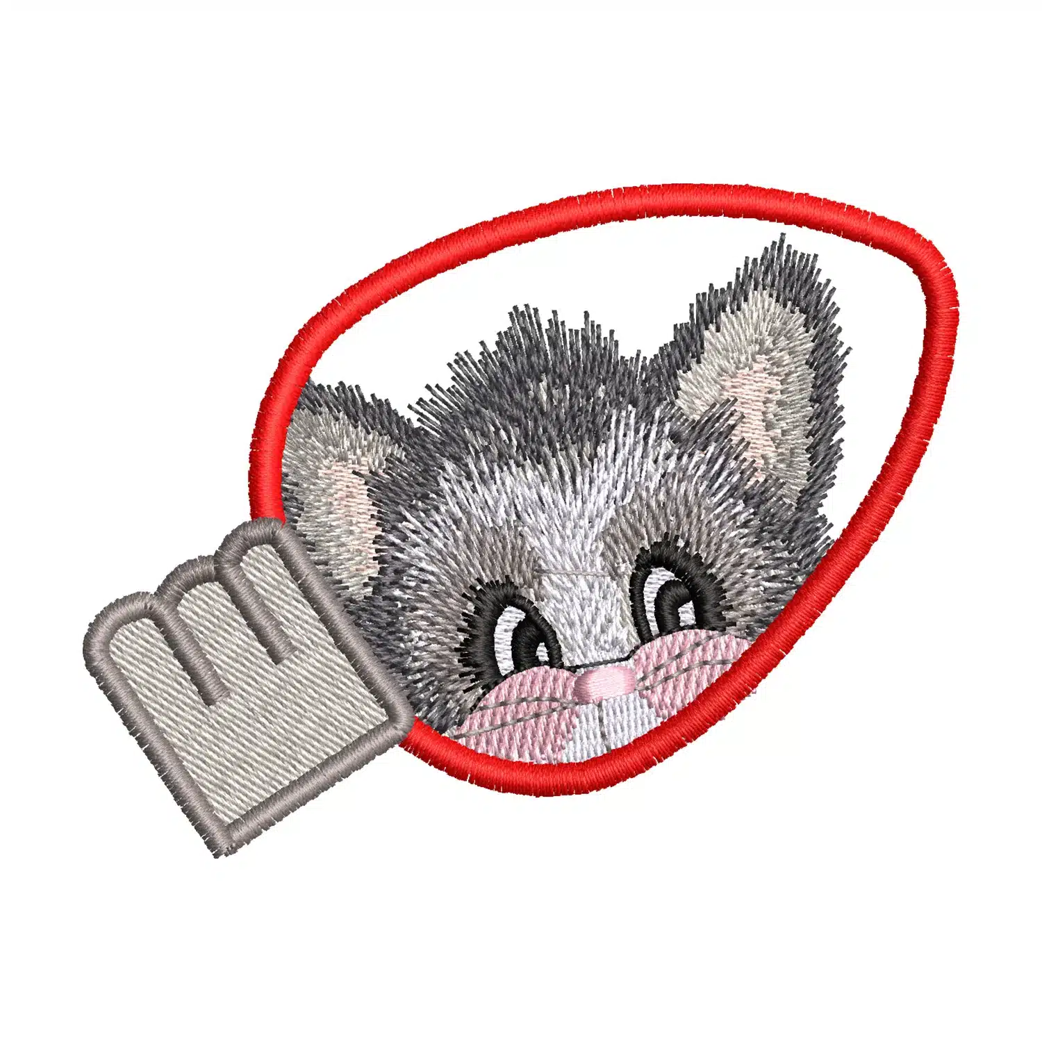 Cat Bulb Embroidery Design