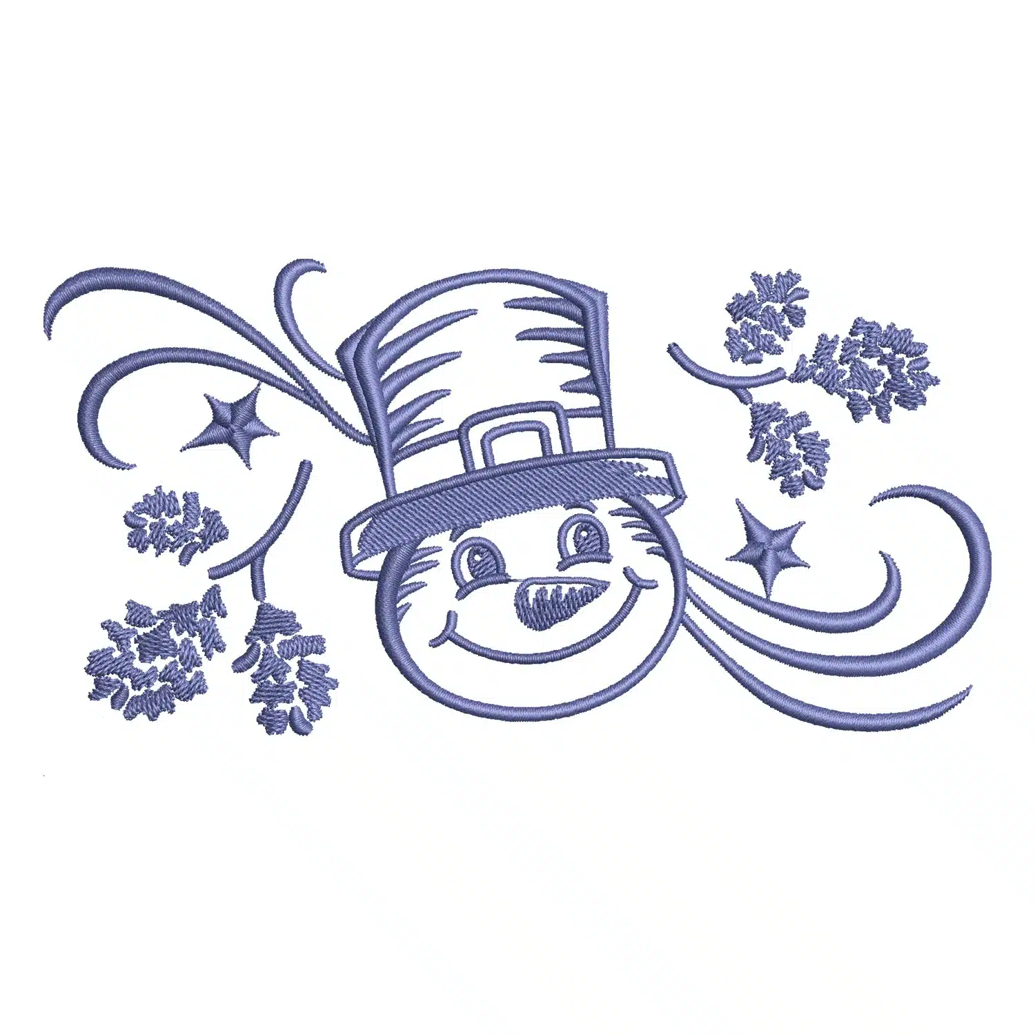 Snowman Embroidery Design