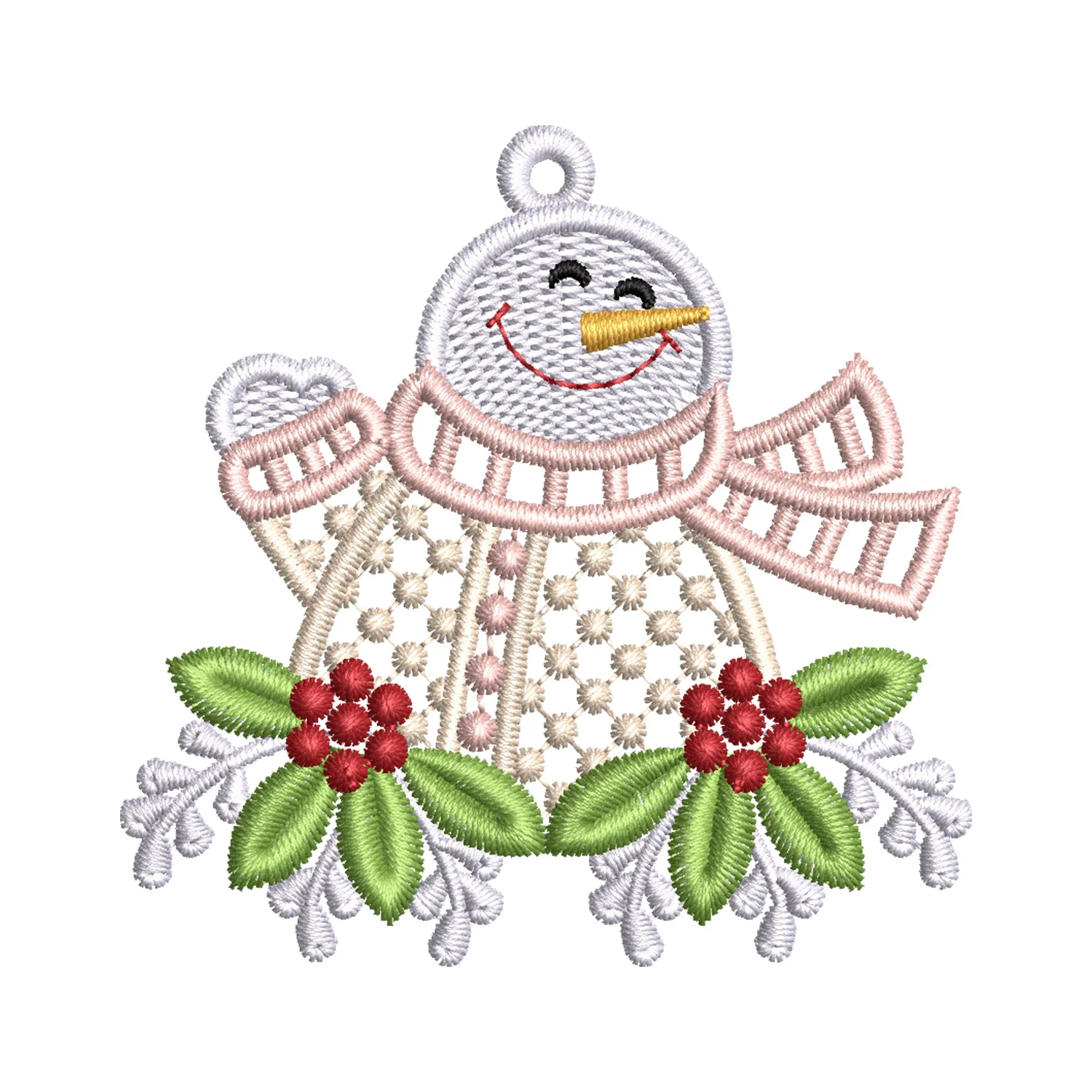 Snowman Quilt Embroidery Design