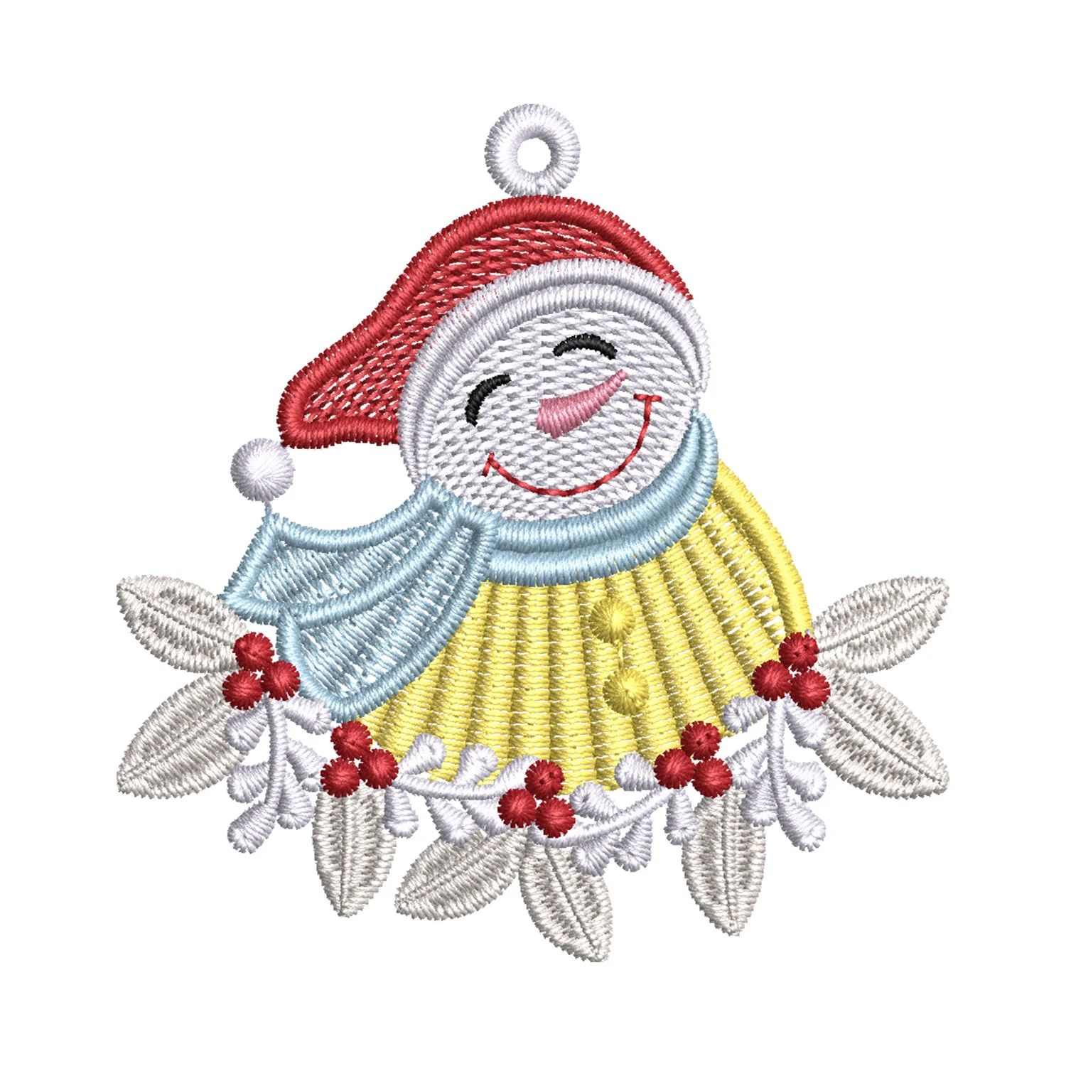 Snowman Quilt Embroidery Design