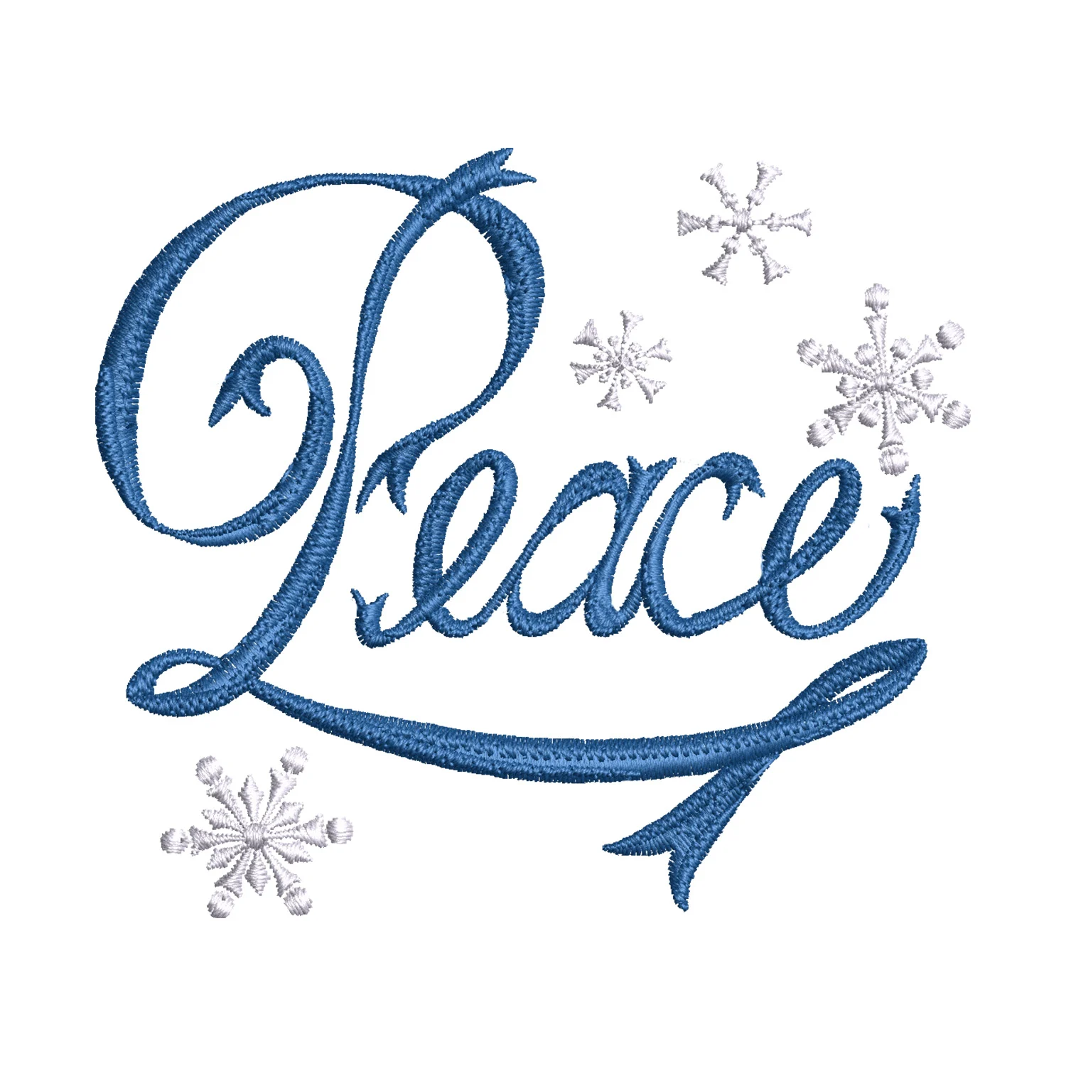 Snow Peace Embroidery Design