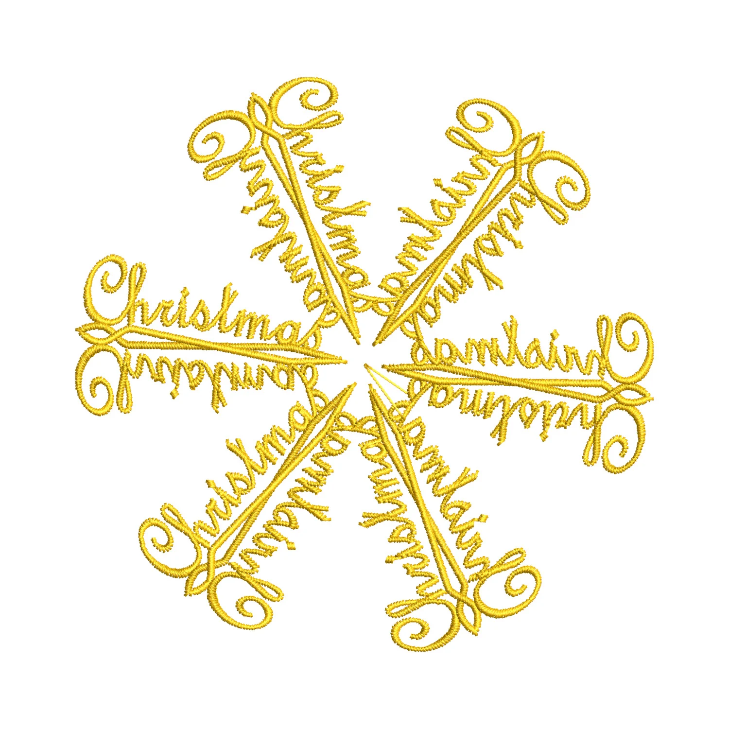 Christmas Snowflake Embroidery Design