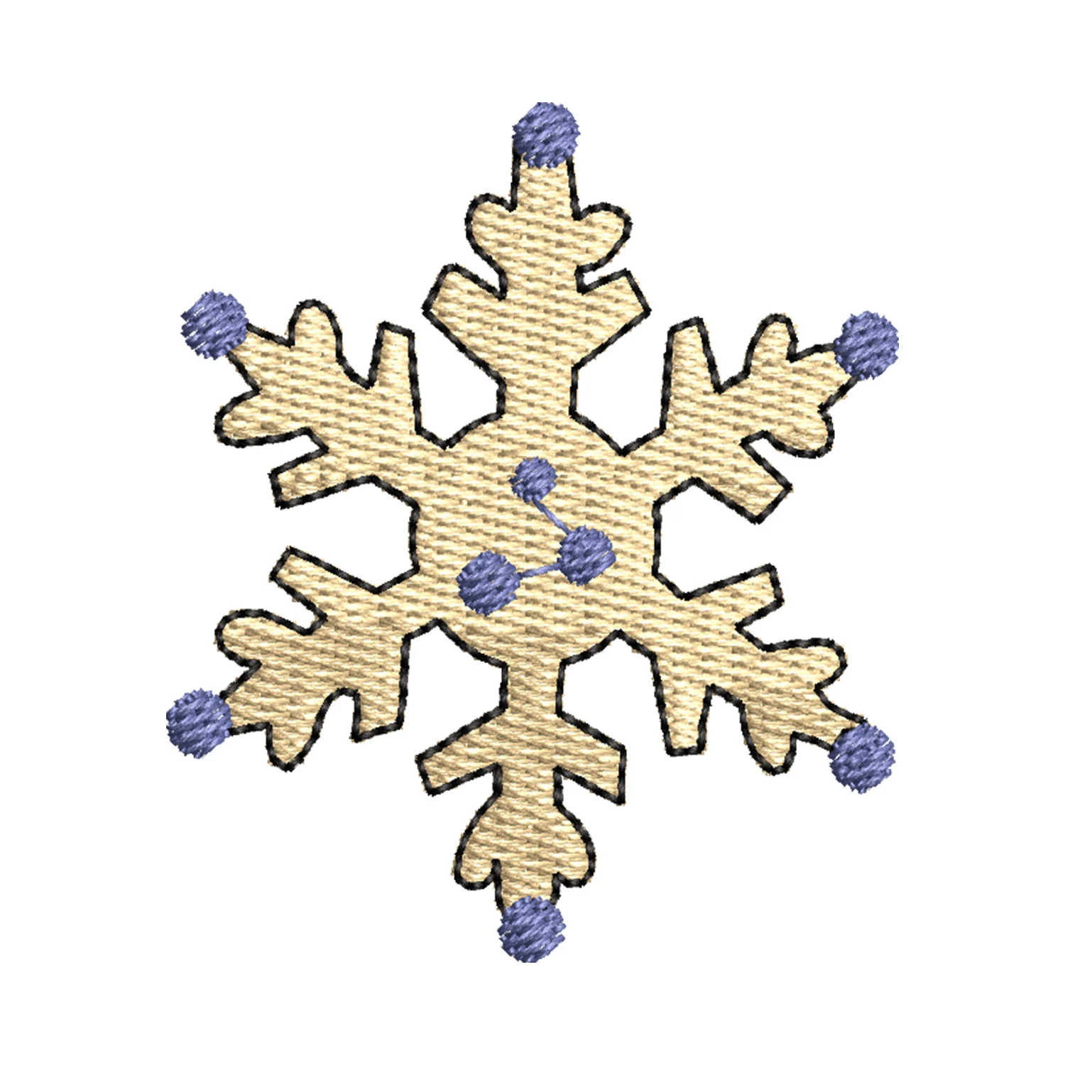 Colorful Snowflake Embroidery Design