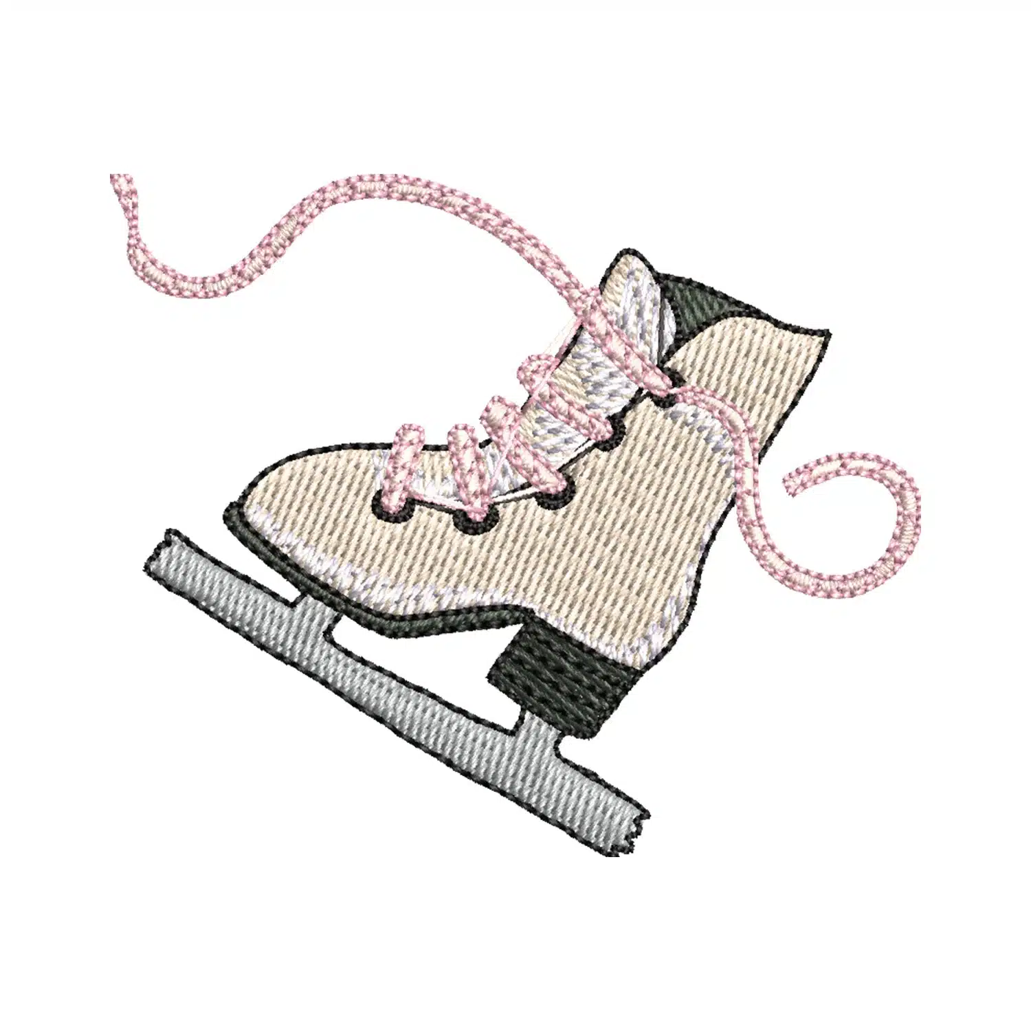 Ice Skates Embroidery Design