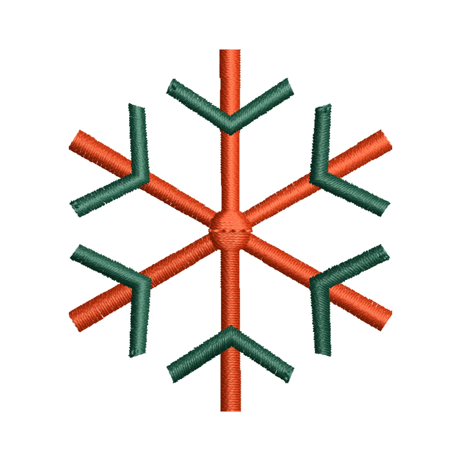 Colorful Snowflake Quilt Embroidery Design