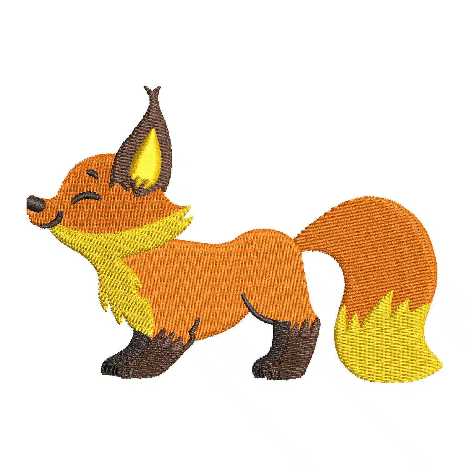 Fox Embroidery Design