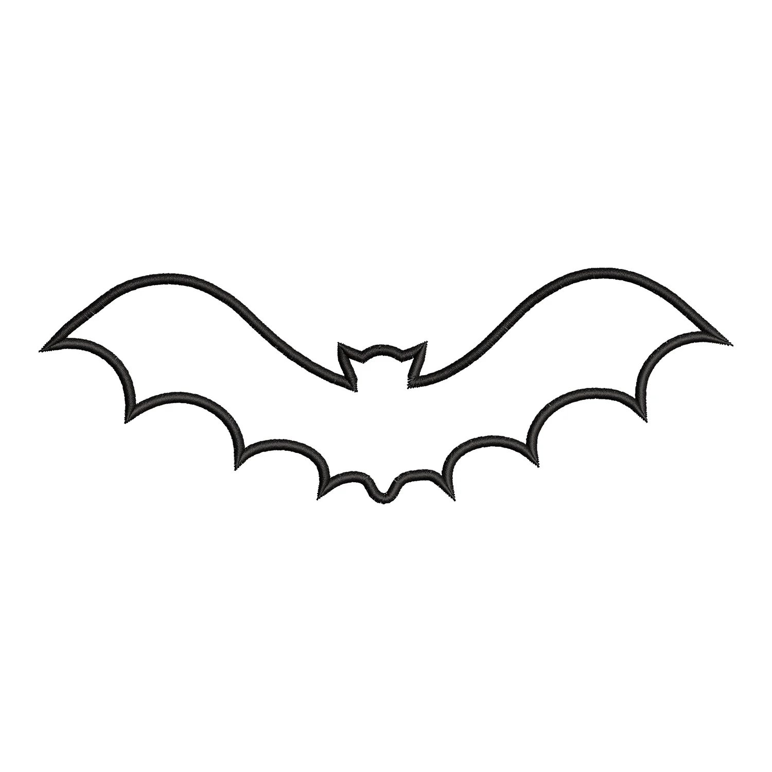 Halloween Bat Embroidery Design