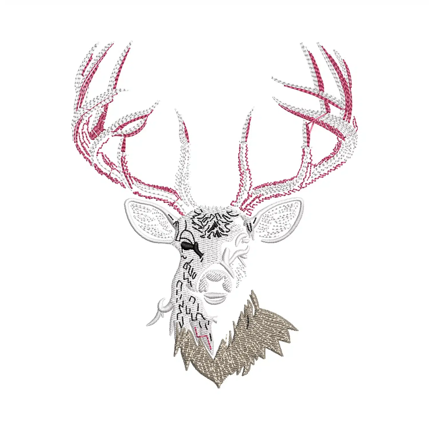 Stunning Deer Embroidery Design