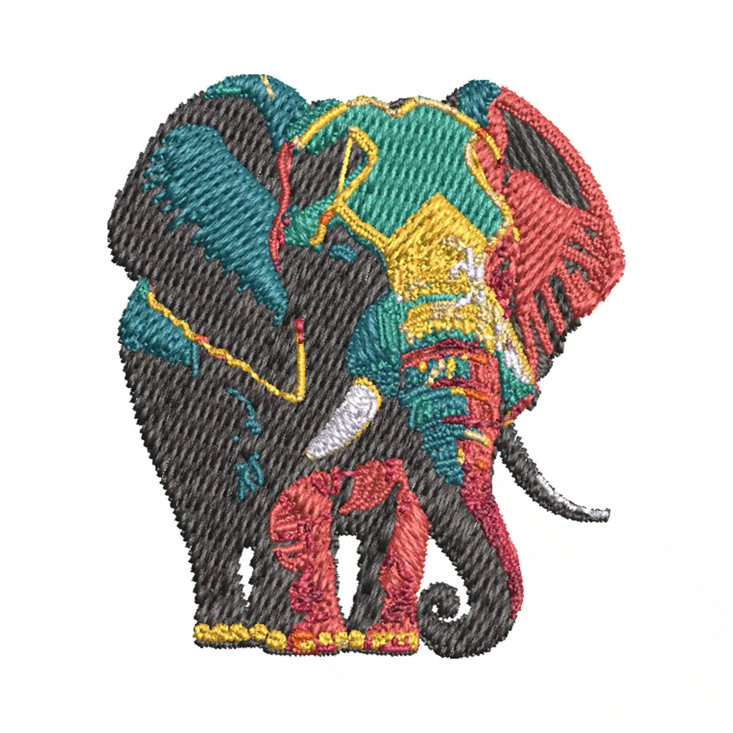 Elephant Embroidery Design