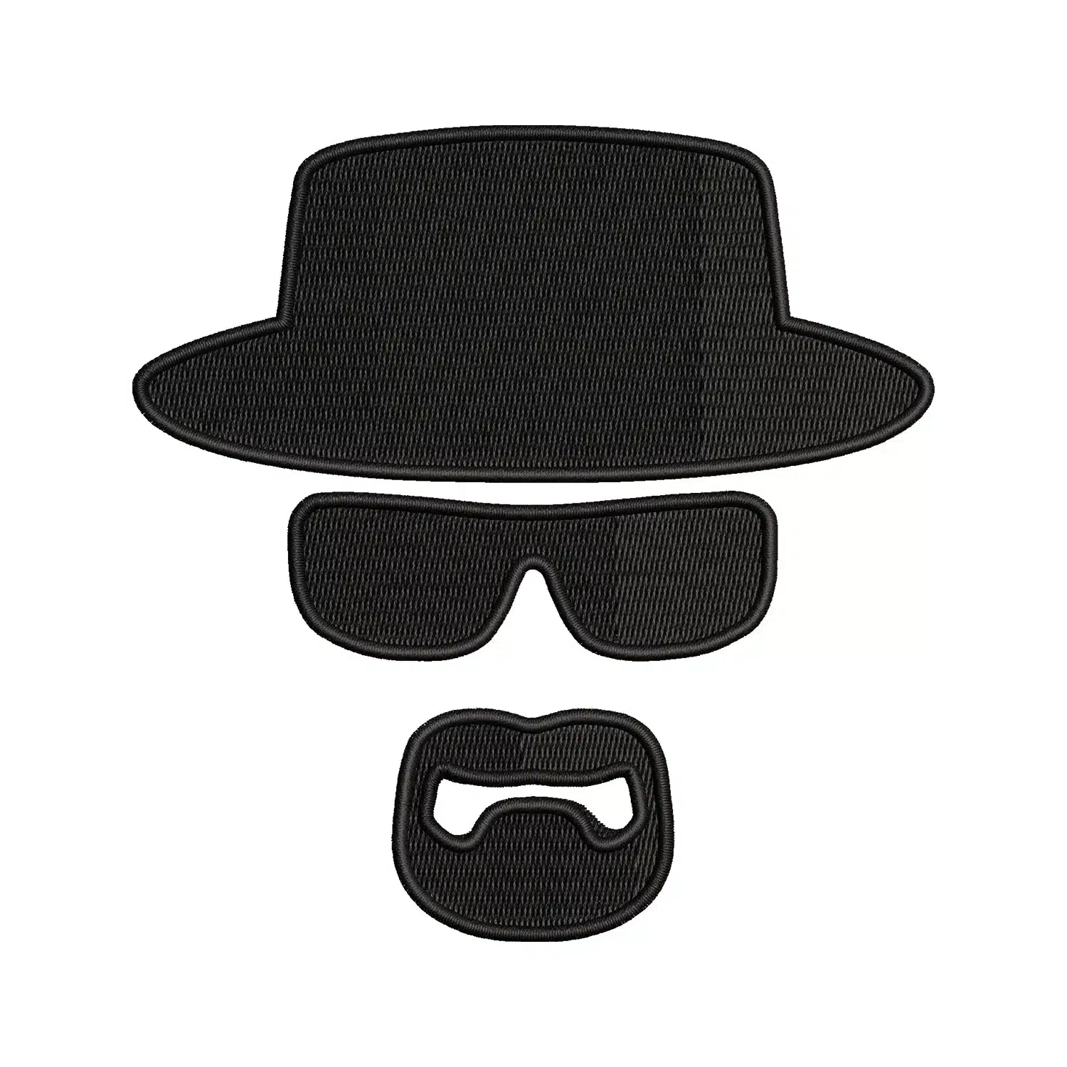 Heisenberg Silloute Embroidery Design